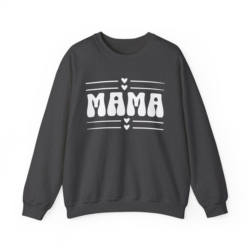 Mama Crewneck Sweatshirt — Retro Hearts Mother's Day Gift
