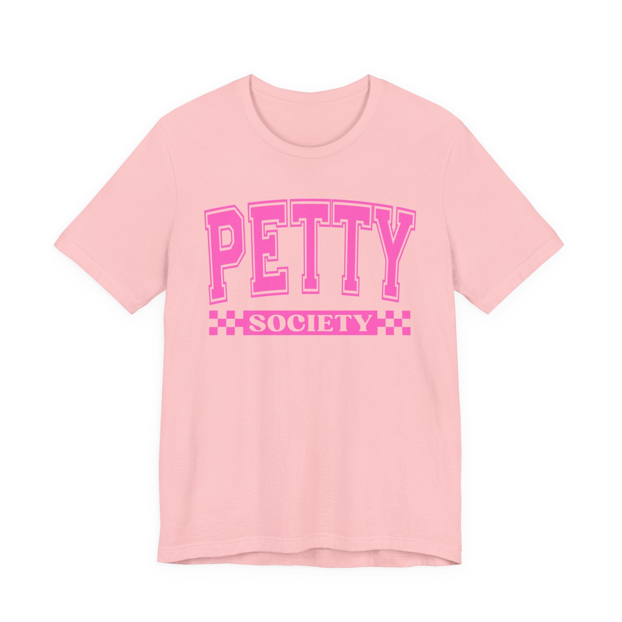 Petty Society - Pink Varsity Statement T-Shirt