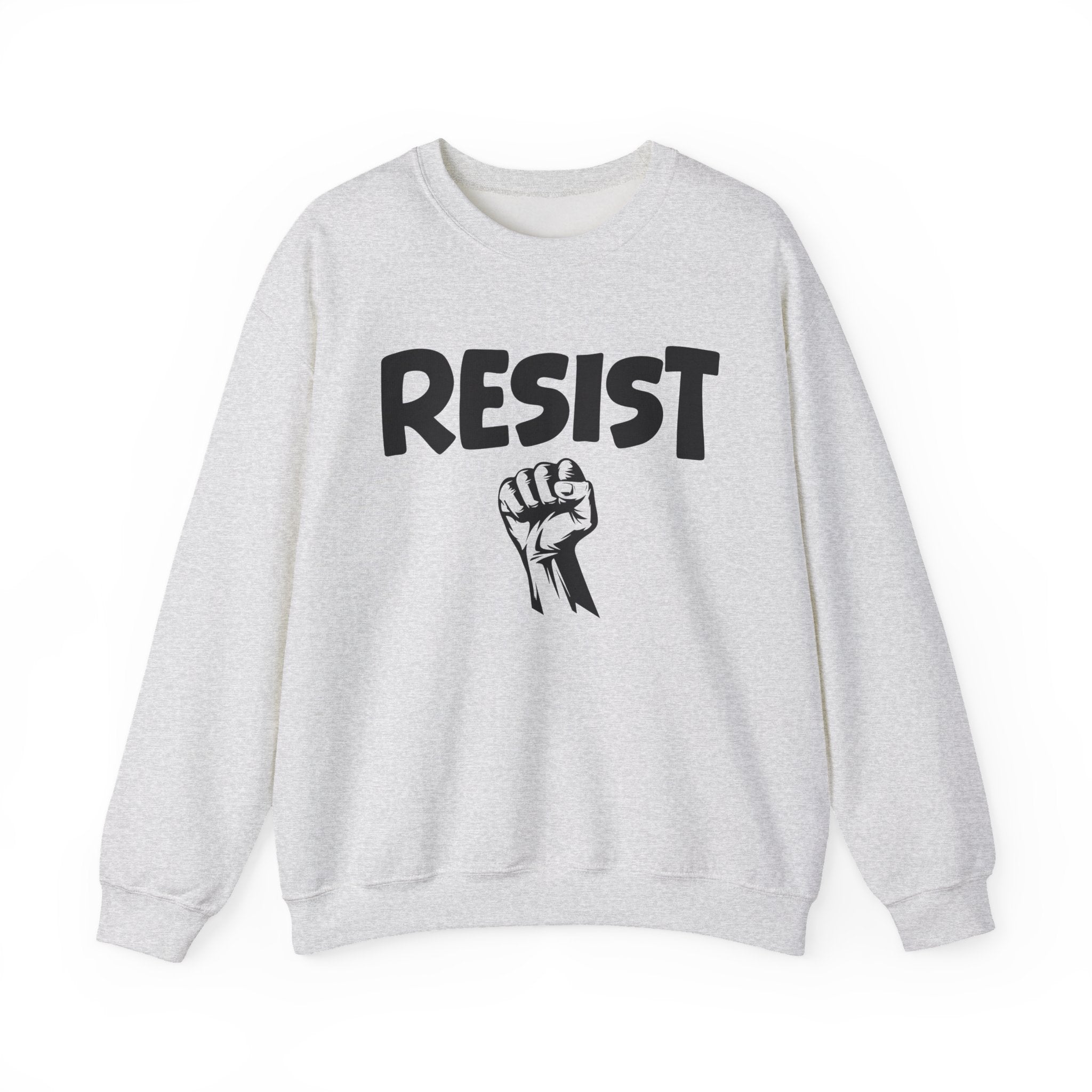 Resist - Crewneck Sweatshirt — Political Activism Fist Graphic