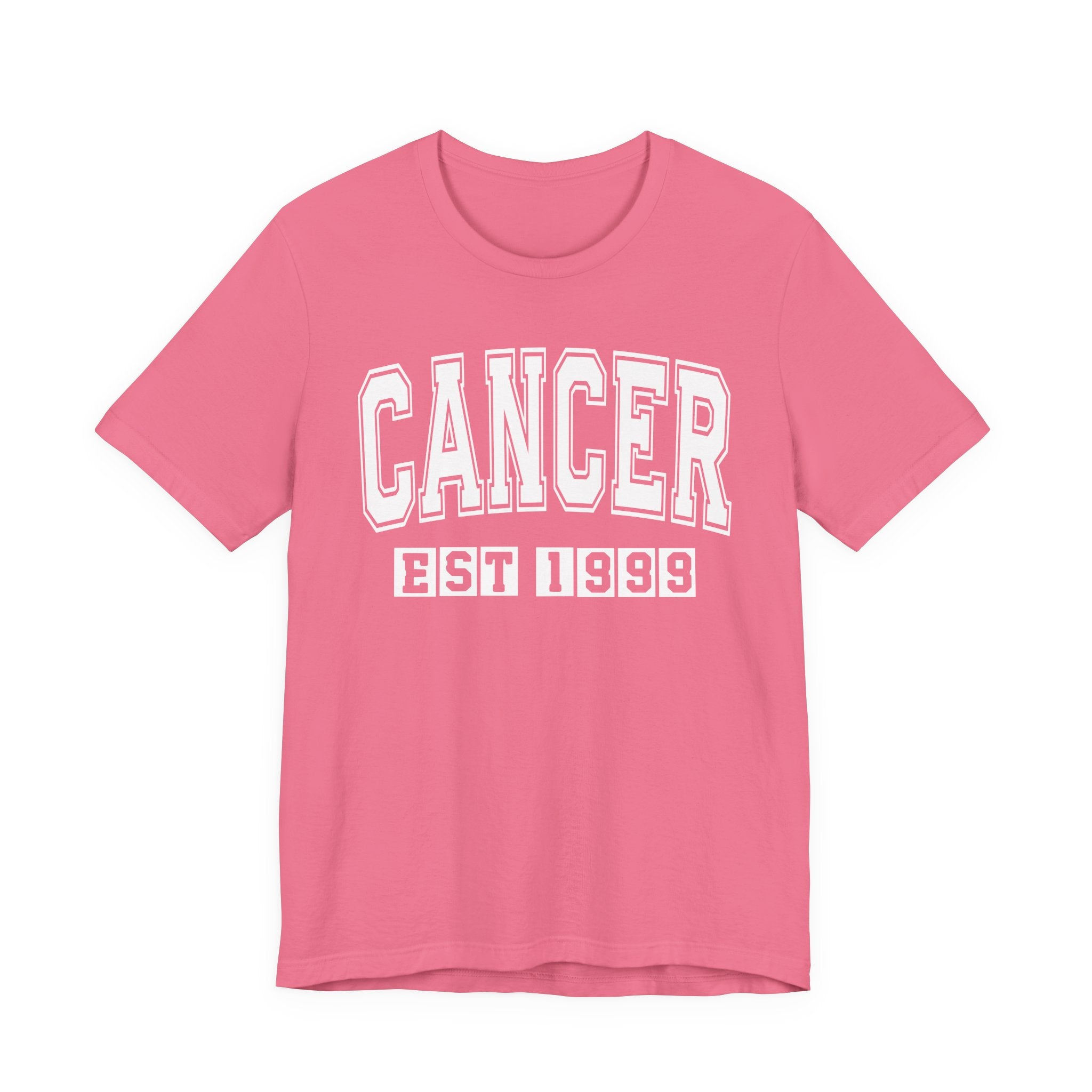 Cancer EST (YEAR) Personalization — Zodiac Birthday Tee Shirt