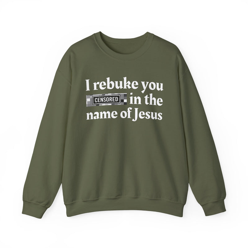I rebuke you Bitches in the name of Jesus — Provocative Christian Sweatshirt