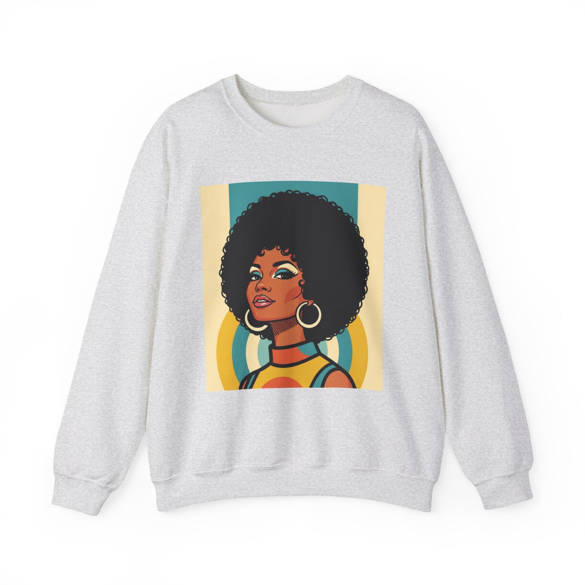 Beautiful Black Woman Portrait - African American Pride Sweatshirt