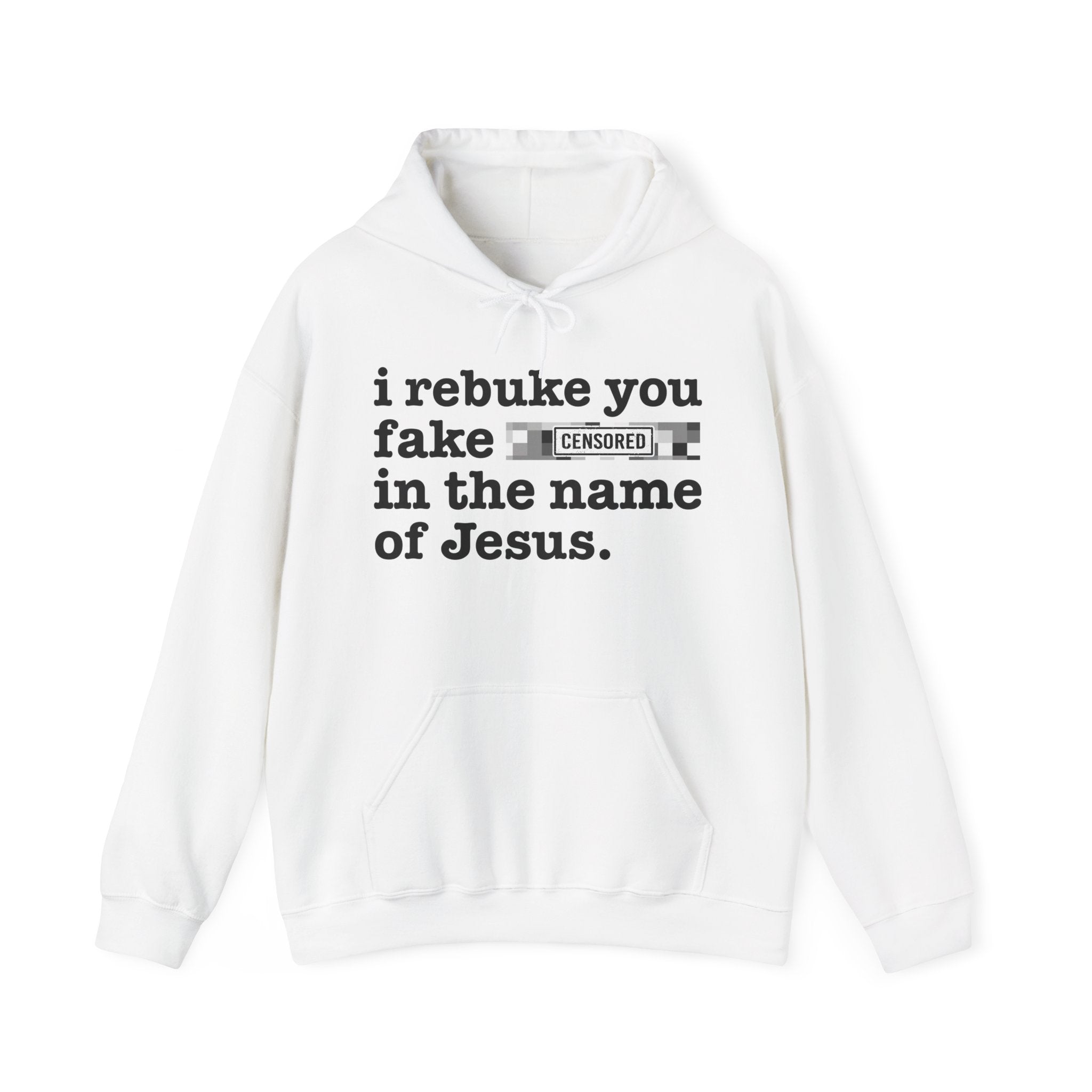 I rebuke you Fake Bitches in the name of Jesus — Sarcastic Christian Hoodie