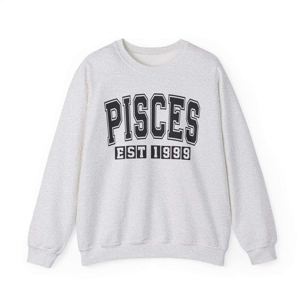 Pisces (EST YEAR) Personalization — Zodiac Graphic Sweatshirt