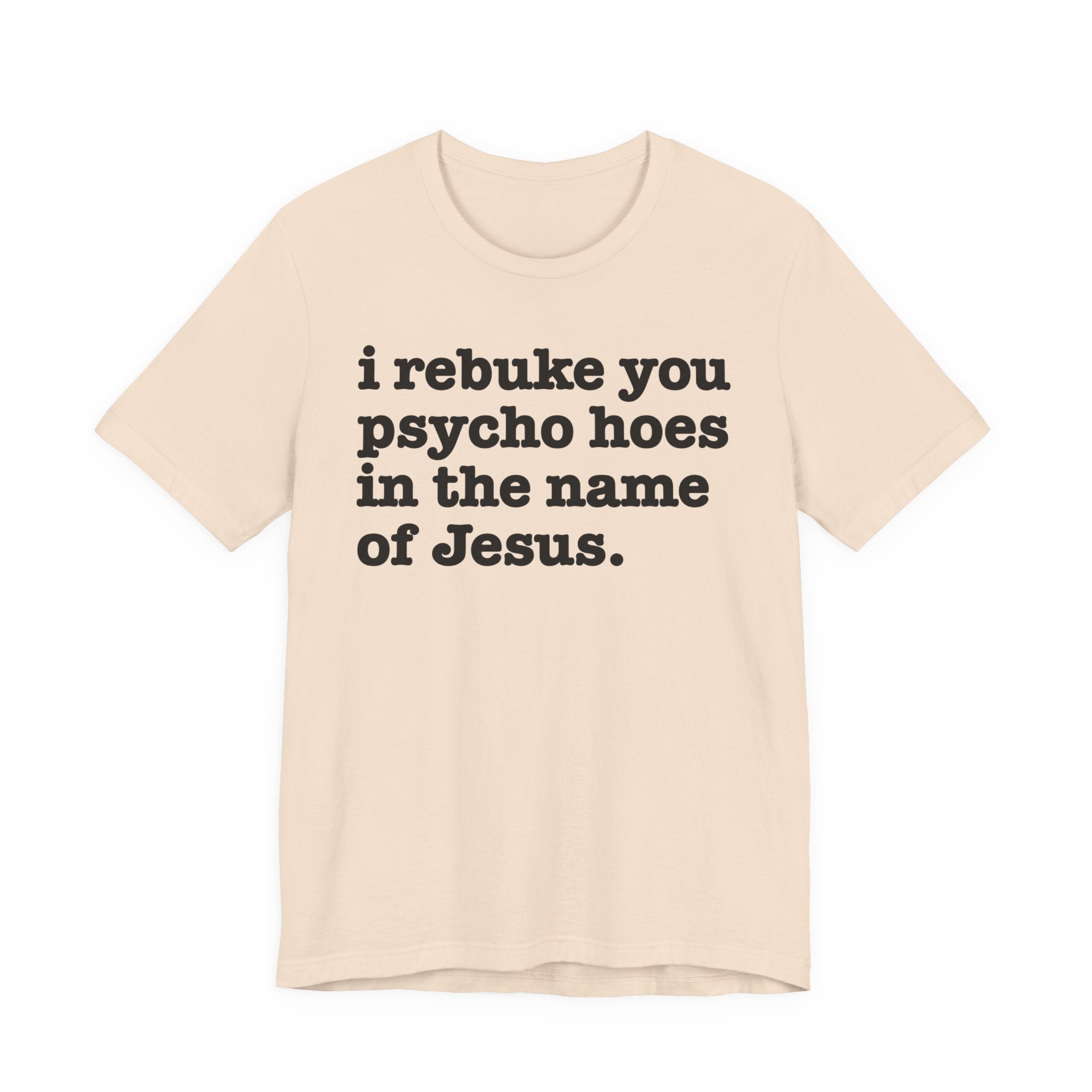 I Rebuke You Psycho Hoes in the Name of Jesus — Christian Humor T-Shirt