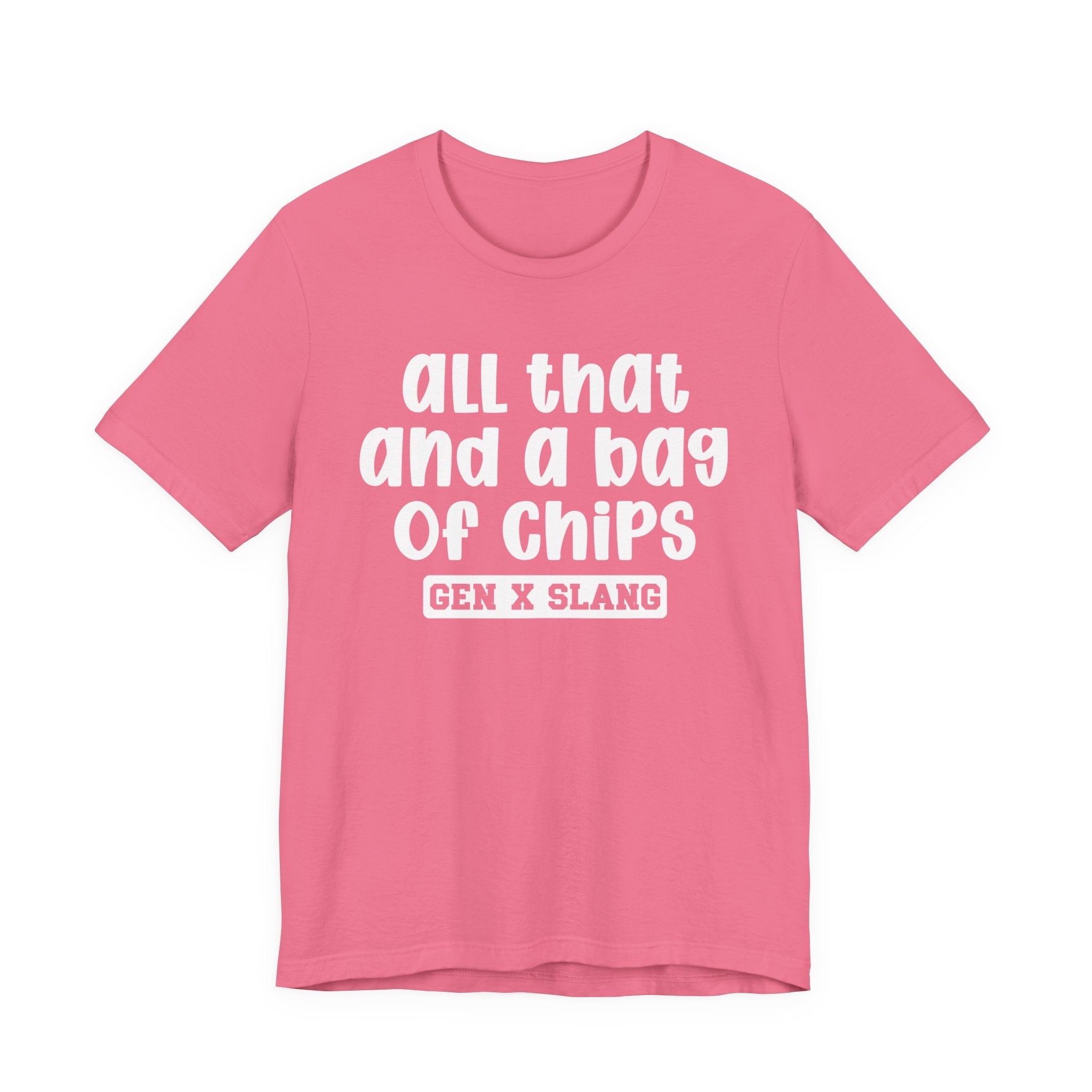 Gen X Slang T-Shirt - All That And A Bag Of Chips - Retro Humor Tee