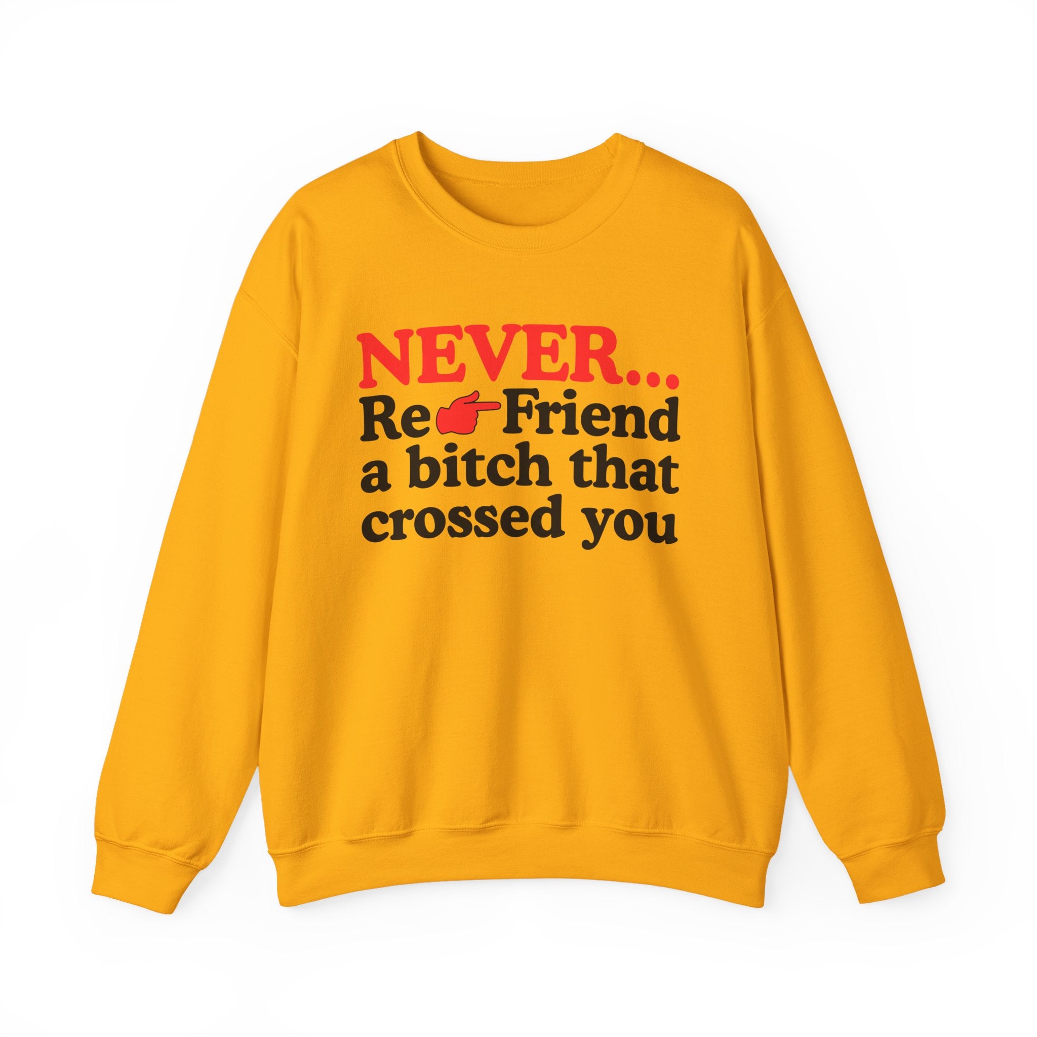 Never Re-Friend A Bitch That Crossed You － Urban Warning Sweatshirt