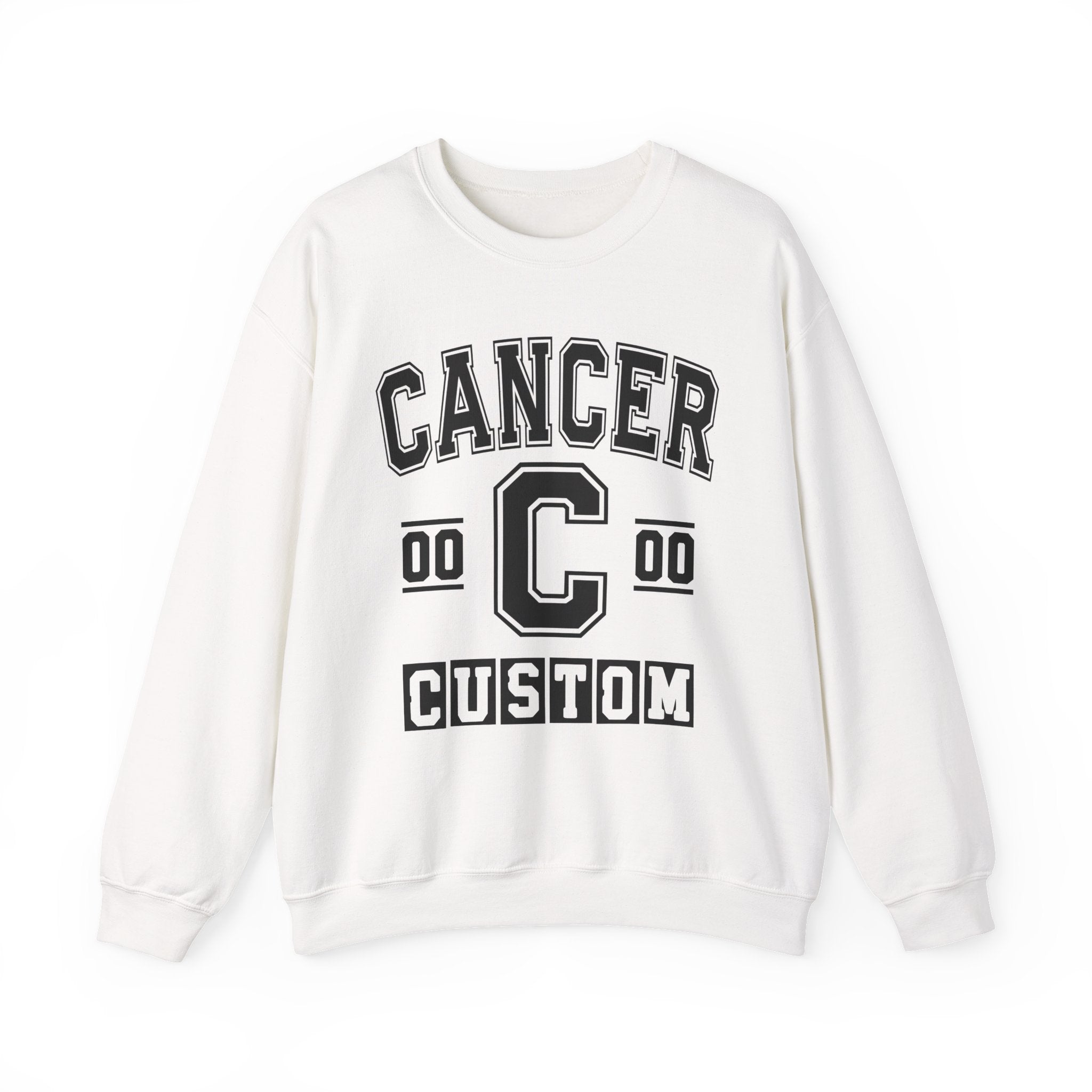 Custom Cancer Varsity Sweatshirt - Customize Birthday Day/Month/Year - Customize Gemini Season/Nation