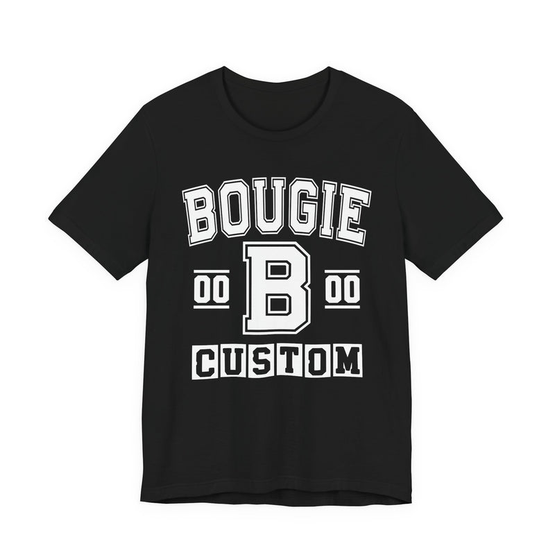 Custom Bougie Varsity T-Shirt — Customize Birthday Day/Month/Year — Customize Season/nation/Society
