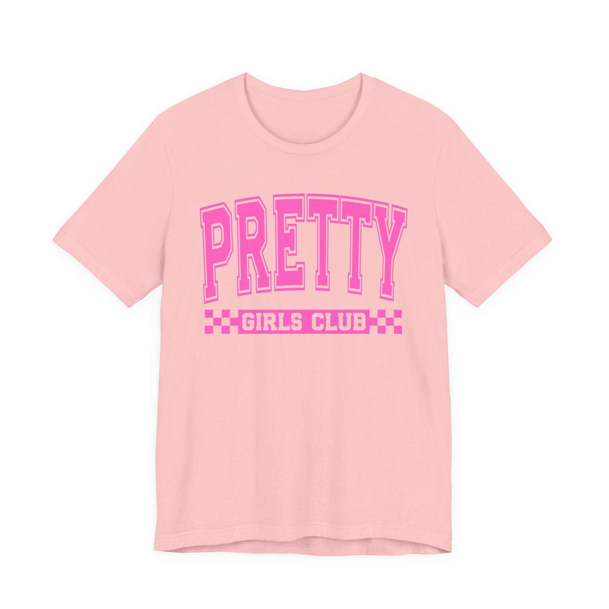 Pretty Girls Club - Pink Varsity Statement T-Shirt
