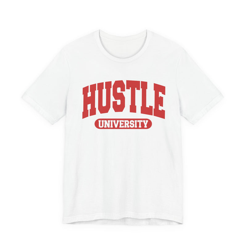 Hustle University — Retro Collegiate T-Shirt