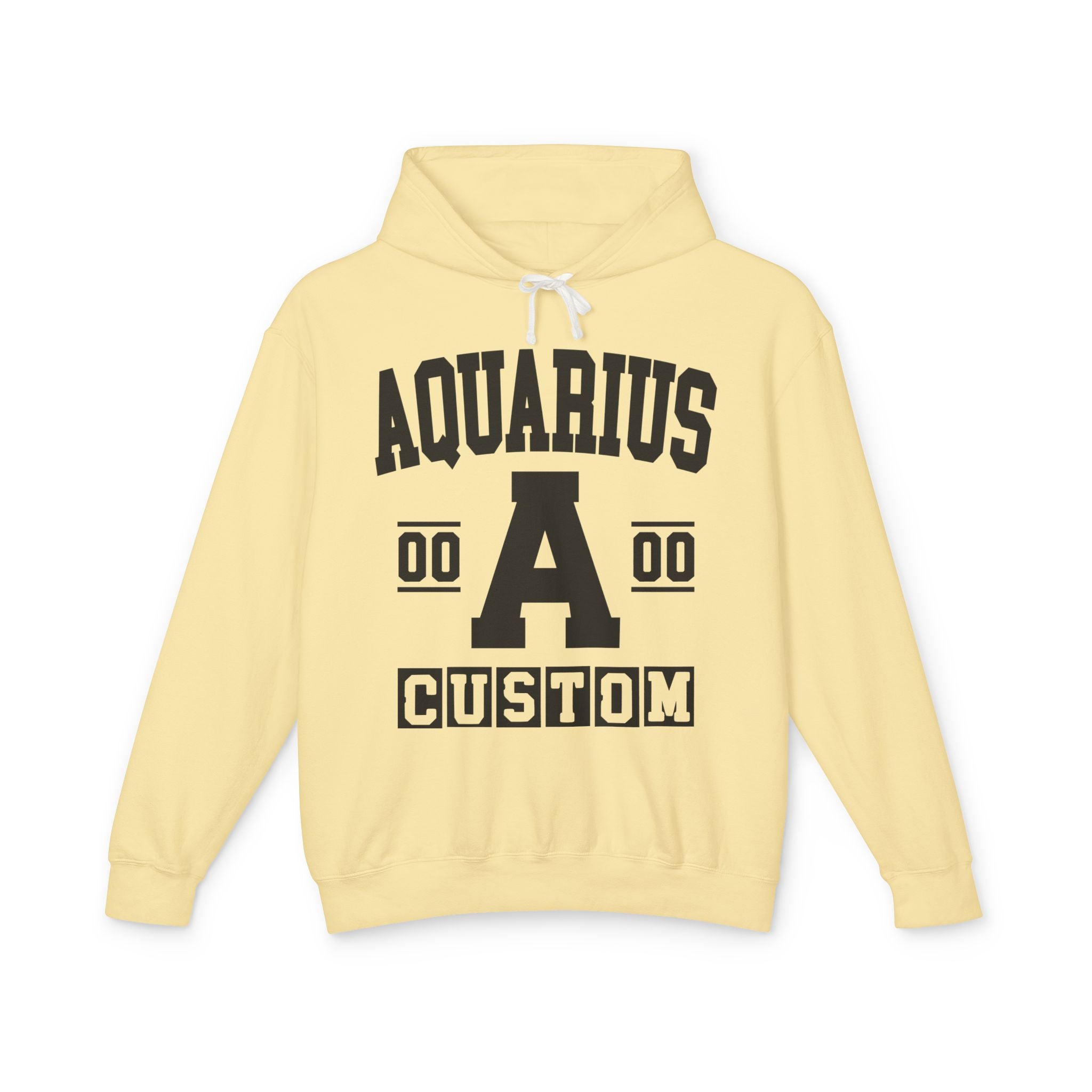 Custom Aquarius Varsity Hoodie - Customize Birthday Day/Month/Year - Customize Gemini Season/Nation