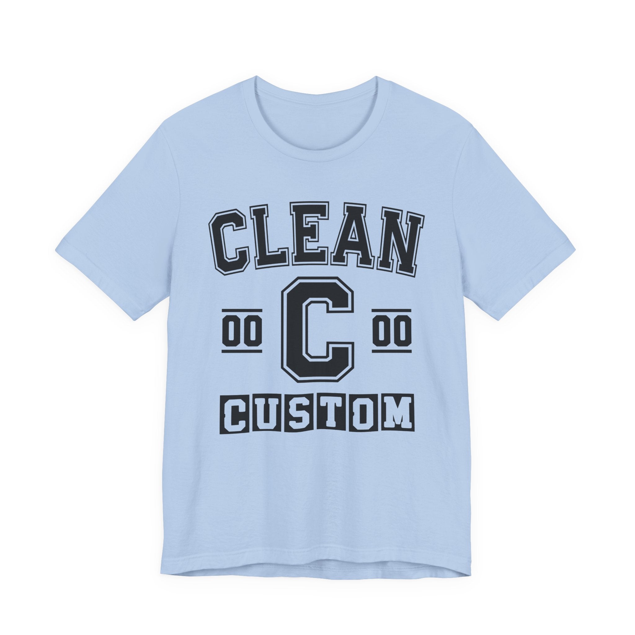 Custom Clean Varsity Tee Shirt — Customize Birthday Day/Month/Year - Customize Season/nation/Society