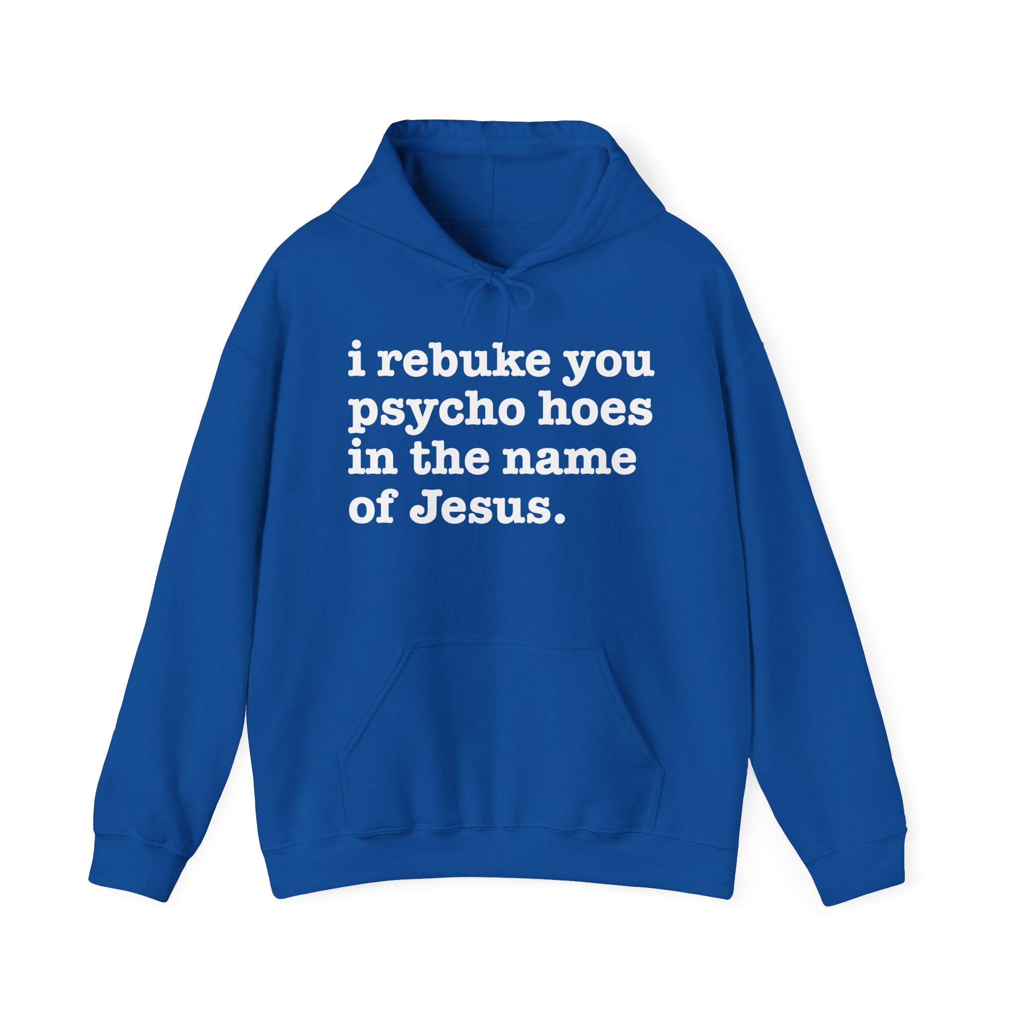 I Rebuke You Psycho Hoes in the Name of Jesus — Humorous Religious Hoodie