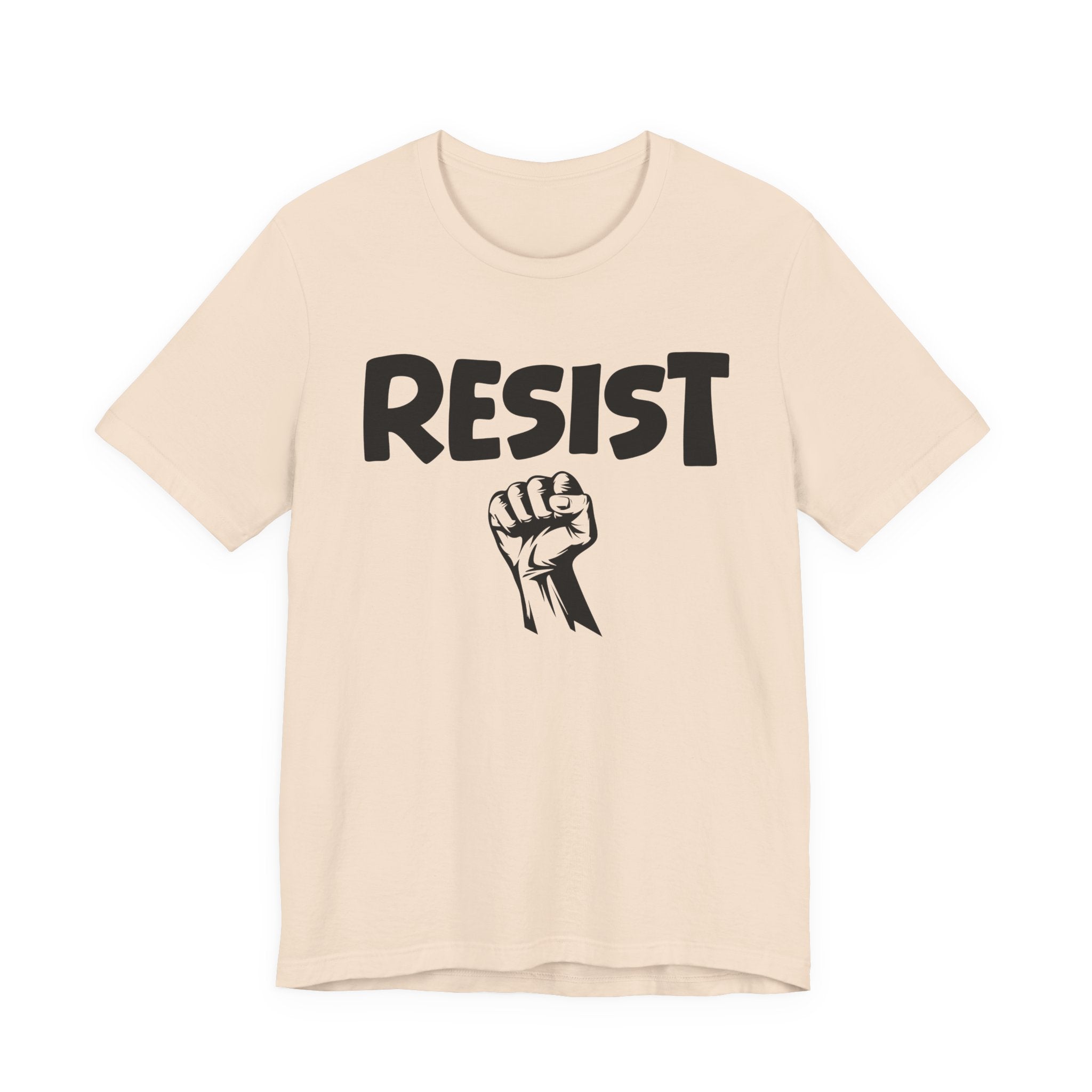 Resist - T-Shirt – Bold Protest Graphic Tee with Raised Fist