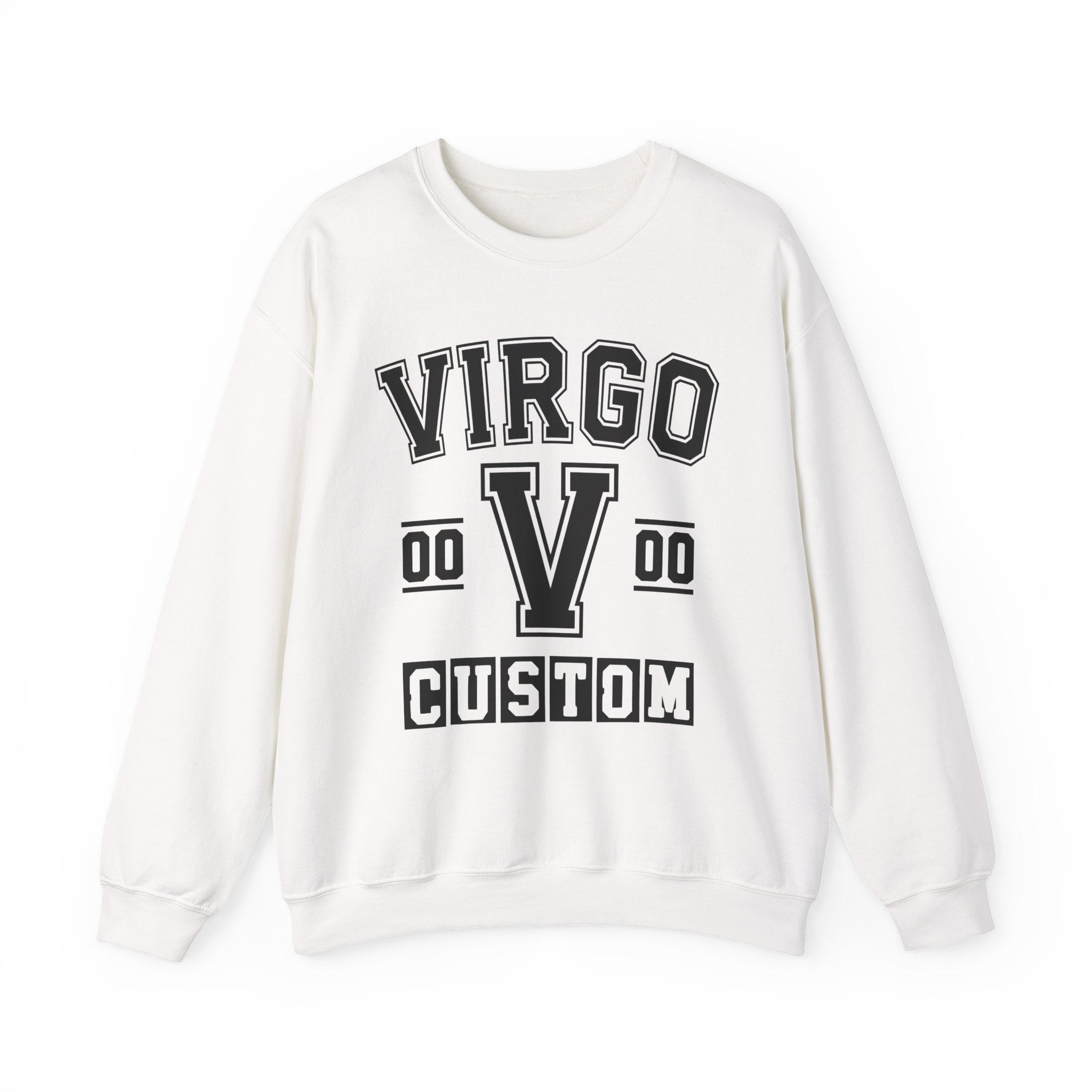 Custom Virgo Varsity Sweatshirt - Customize Birthday Day/Month/Year - Customize Gemini Season/Nation