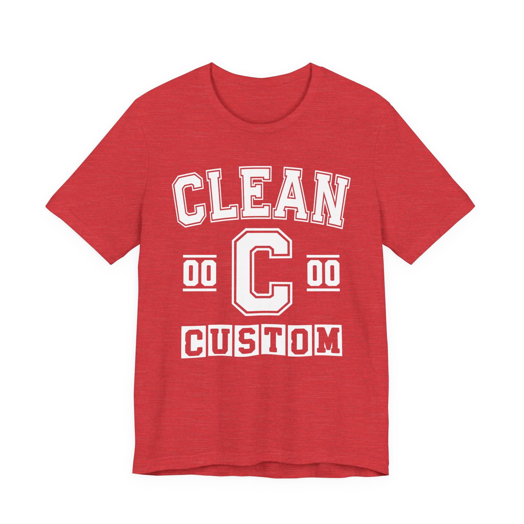 Custom Clean Varsity Tee Shirt — Customize Birthday Day/Month/Year - Customize Season/nation/Society