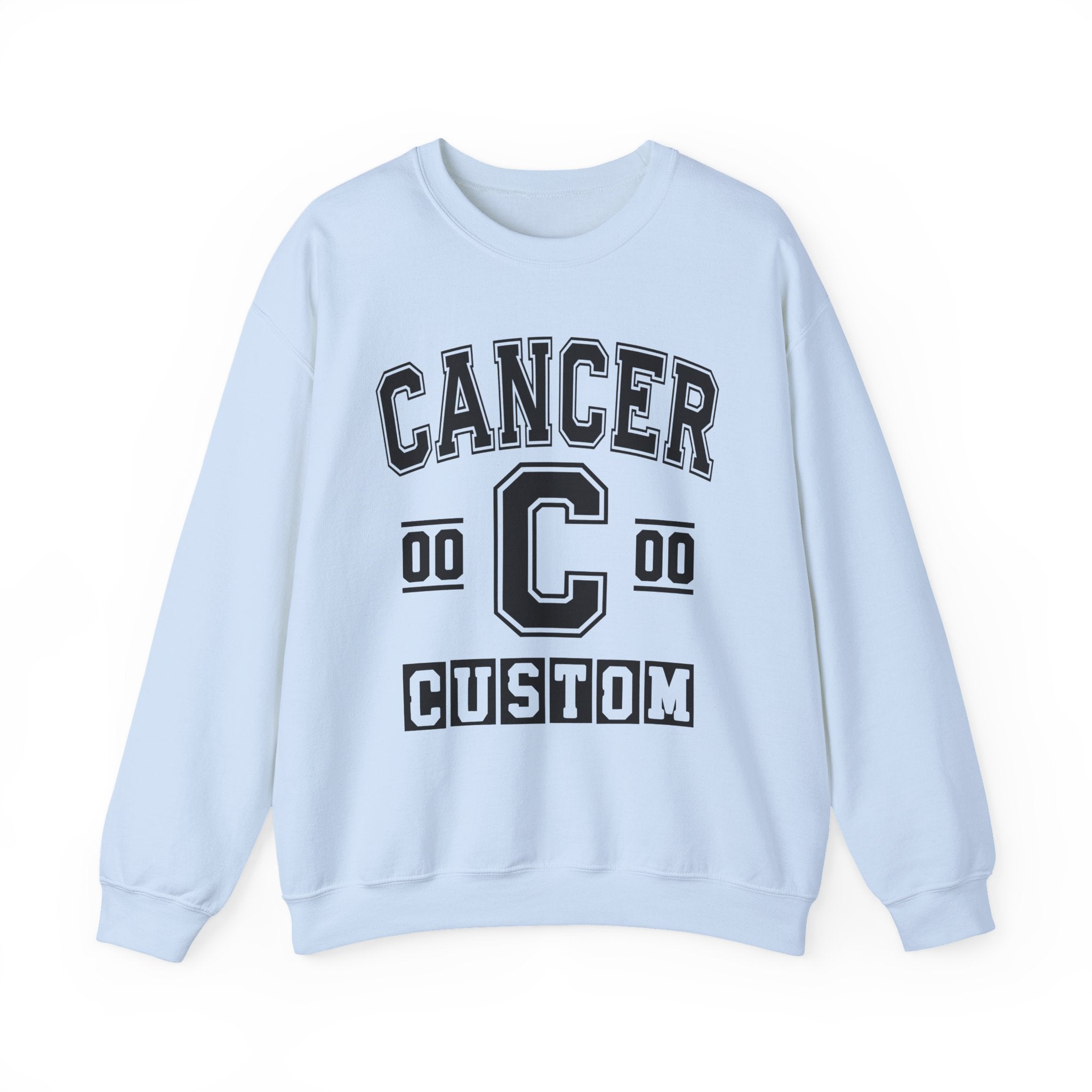 Custom Cancer Varsity Sweatshirt - Customize Birthday Day/Month/Year - Customize Gemini Season/Nation