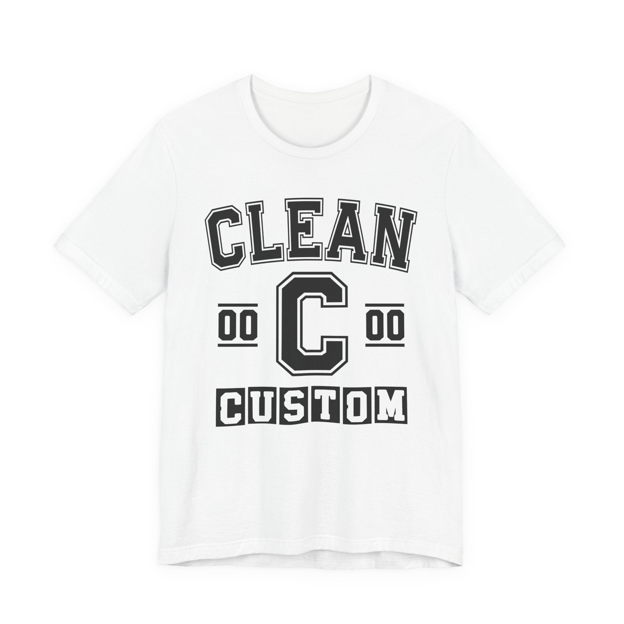 Custom Clean Varsity Tee Shirt — Customize Birthday Day/Month/Year - Customize Season/nation/Society