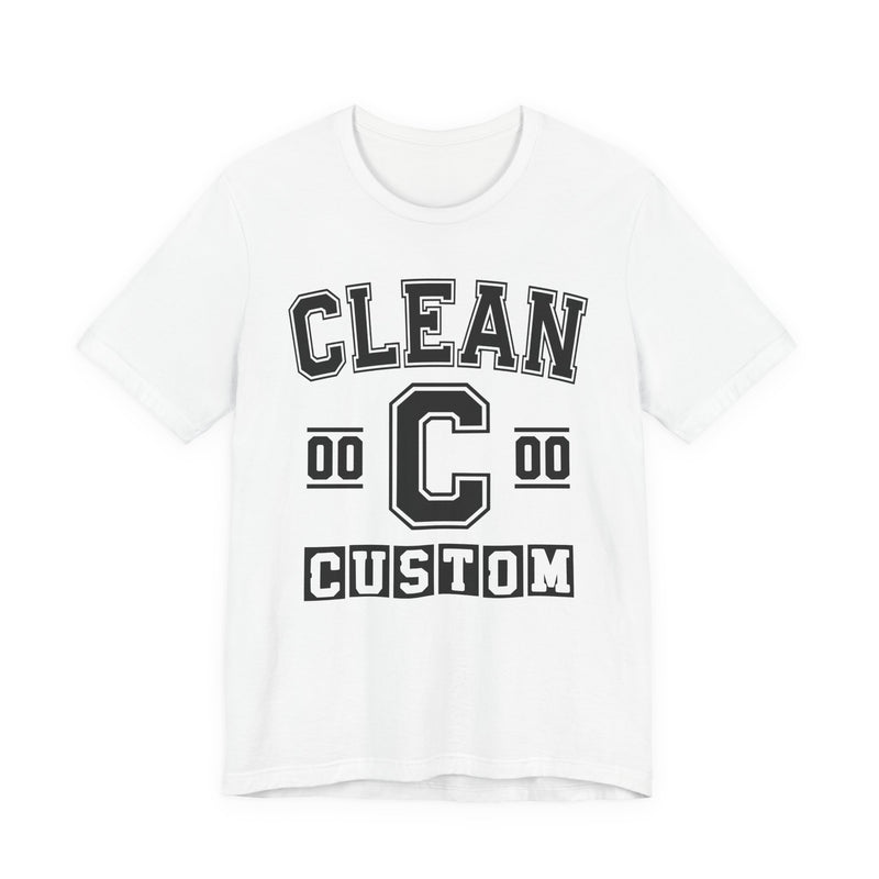 Custom Clean Varsity T-Shirt — Customize Birthday Day/Month/Year — Customize Season/nation/Society