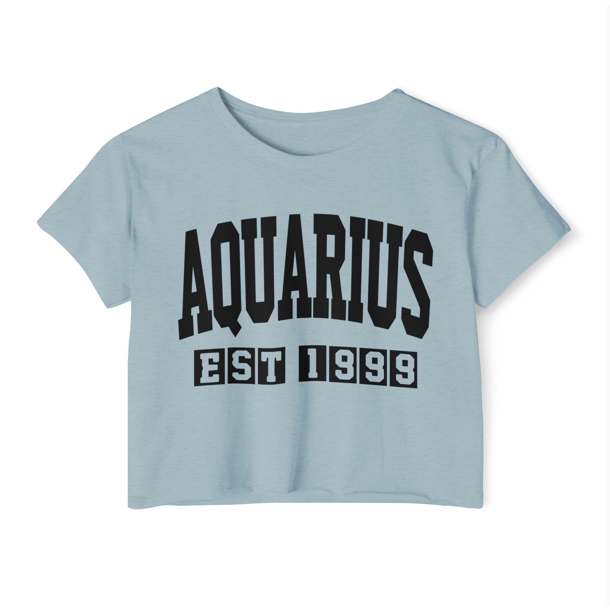 Aquarius EST (YEAR) Personalization -  Crop Top