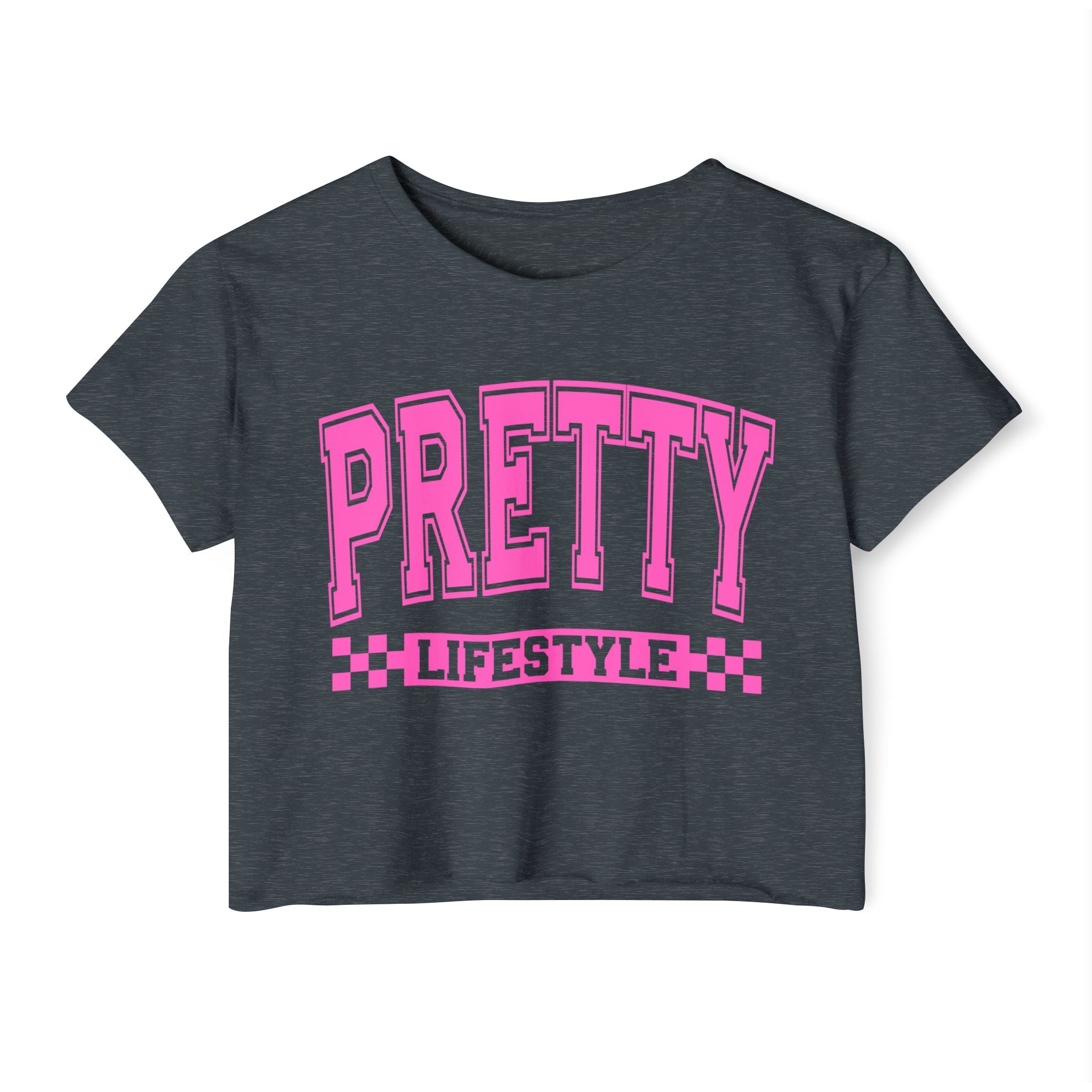 Pretty Lifestyle Crop Top — Women's Festival Graphic Tee