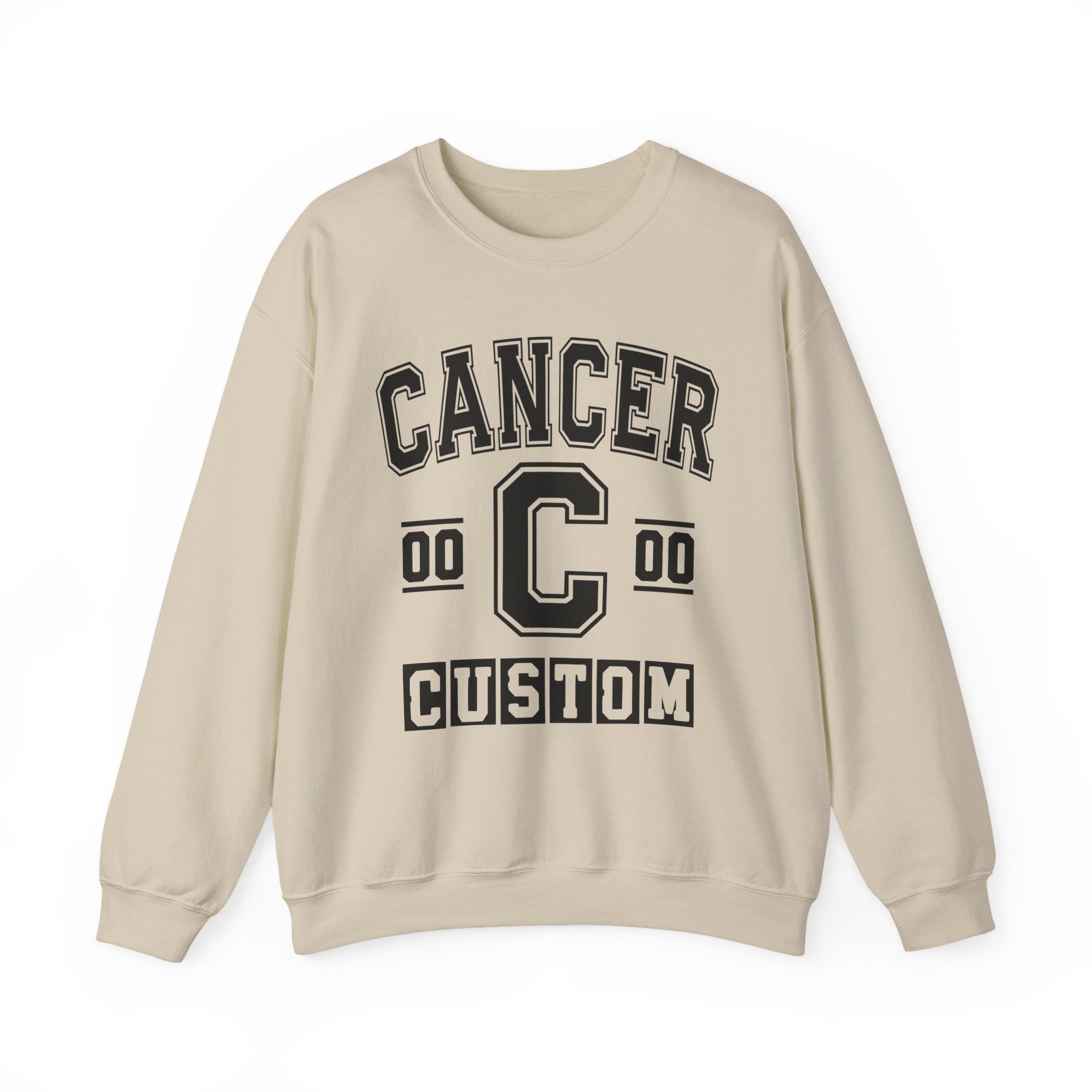 Custom Cancer Varsity Sweatshirt - Customize Birthday Day/Month/Year - Customize Gemini Season/Nation