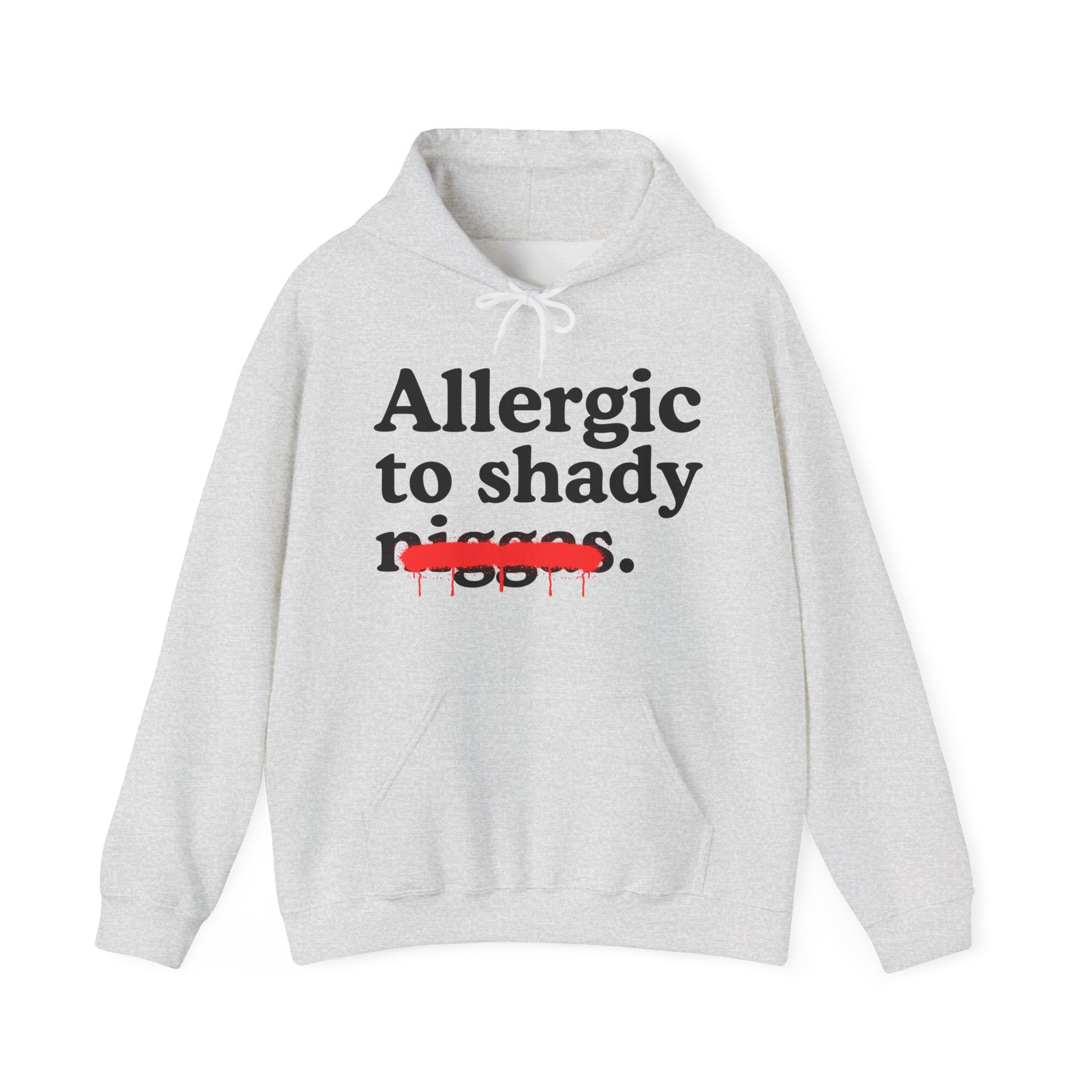 Allergic To Shady Niggas — Sarcastic Statement Hoodie