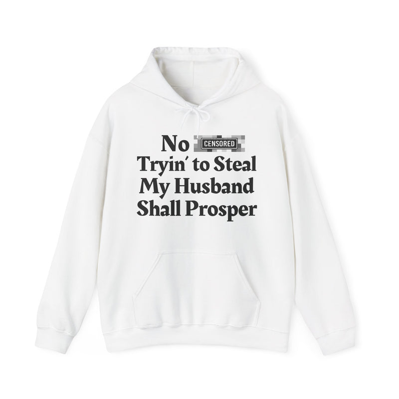 No Bitch Trying To Steal My Husband Shall Prosper — Hoodie