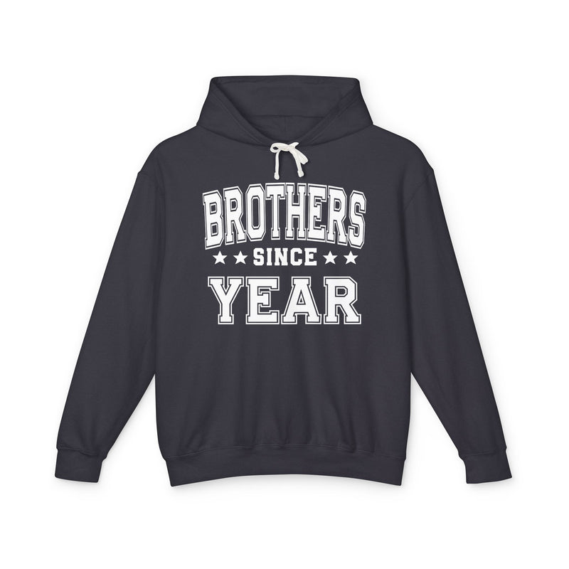 Brothers (Personalized Date) — Friendship Sibling Milestone Hoodie