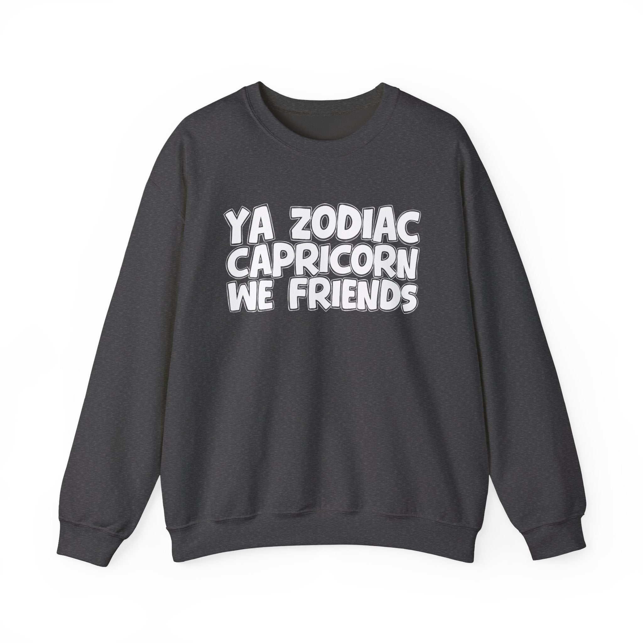 Ya Zodiac CAPRICORN We Friends - Fun Astrological Pride Sweatshirt