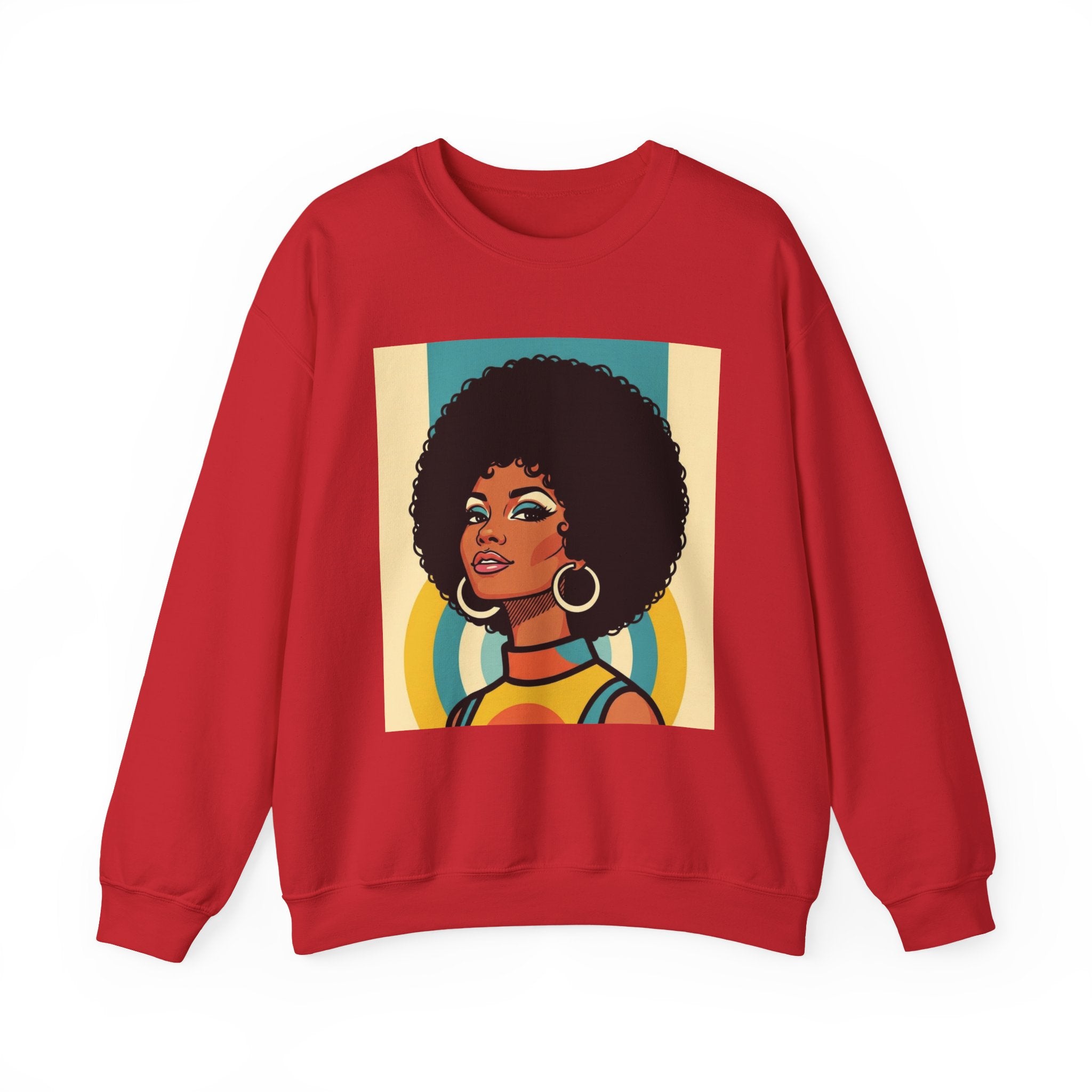 Beautiful Black Woman Portrait - African American Pride Sweatshirt