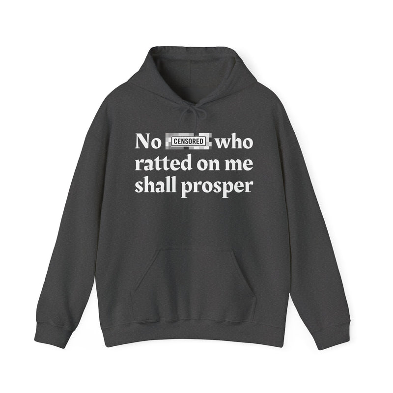 No Bitch Who Ratted On Me Shall Prosper — Hoodie