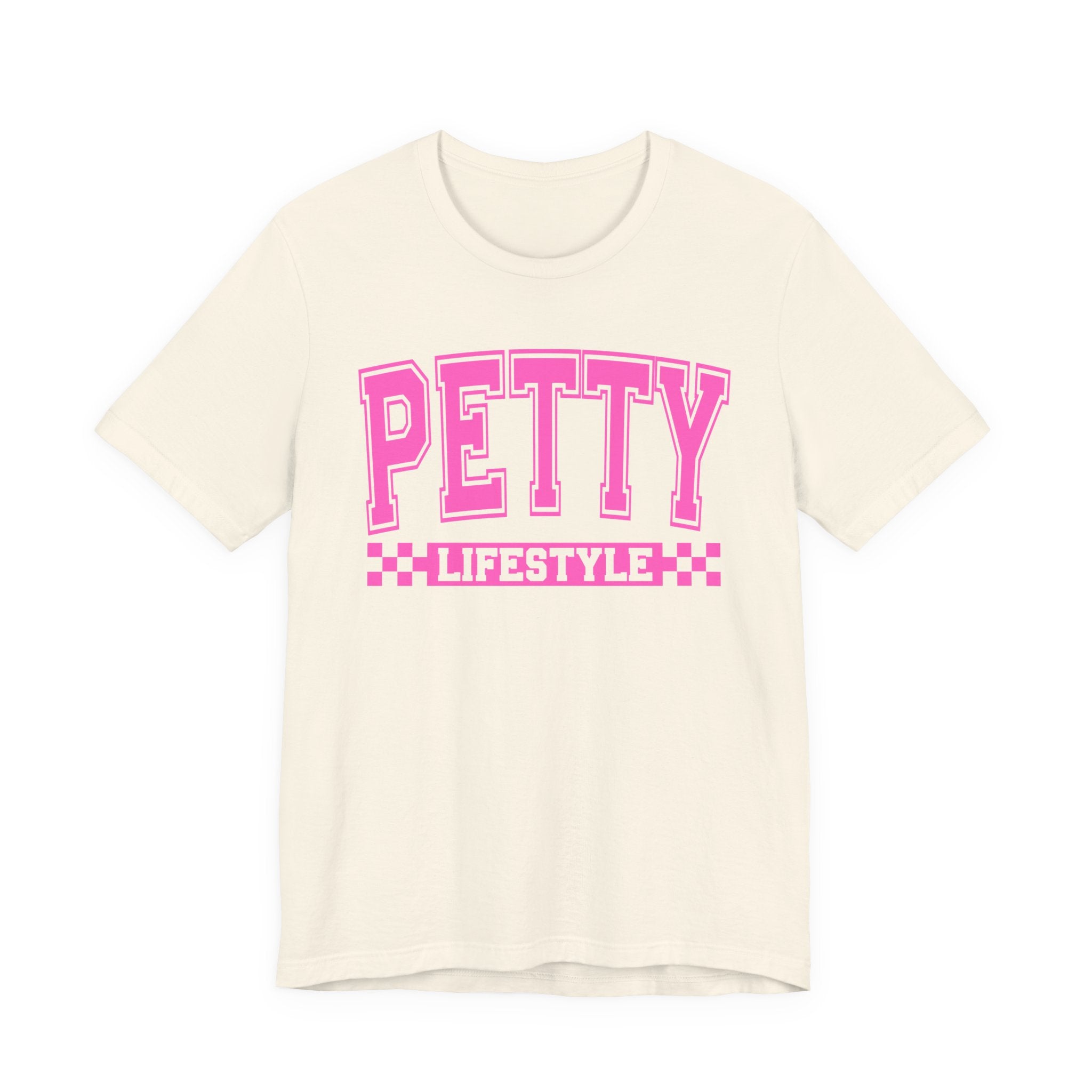 Petty Lifestyle - Pink Varsity Statement T-Shirt