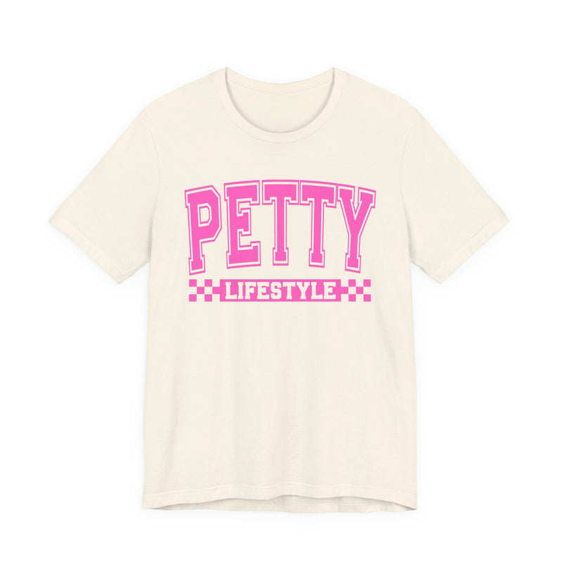 Petty Lifestyle — Pink Varsity Statement T-Shirt