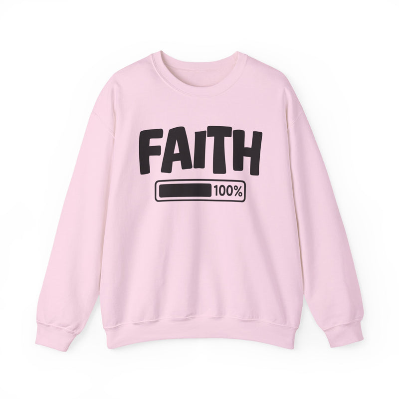 Faith 100% Loaded — Spiritual Sweatshirt