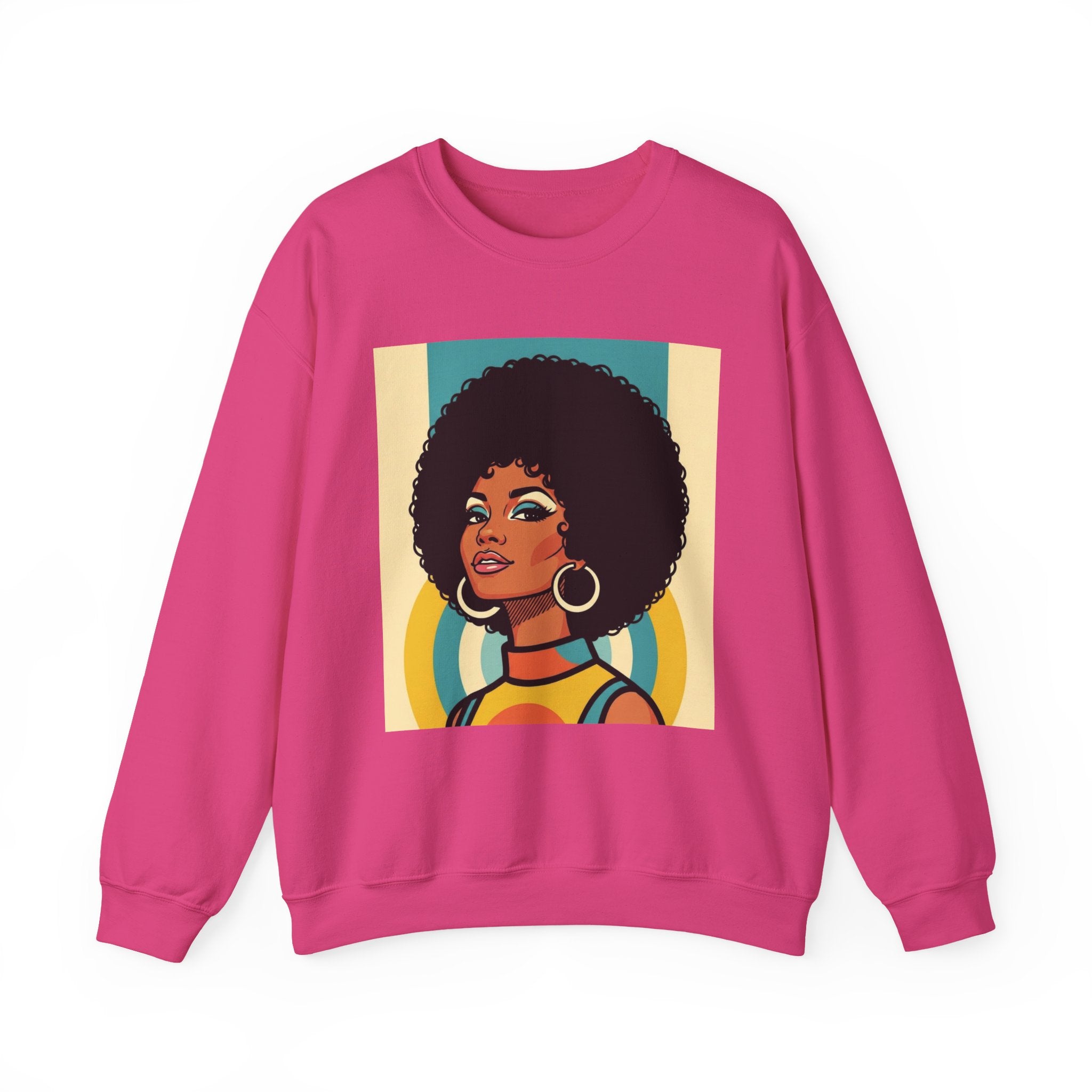 Beautiful Black Woman Portrait - African American Pride Sweatshirt