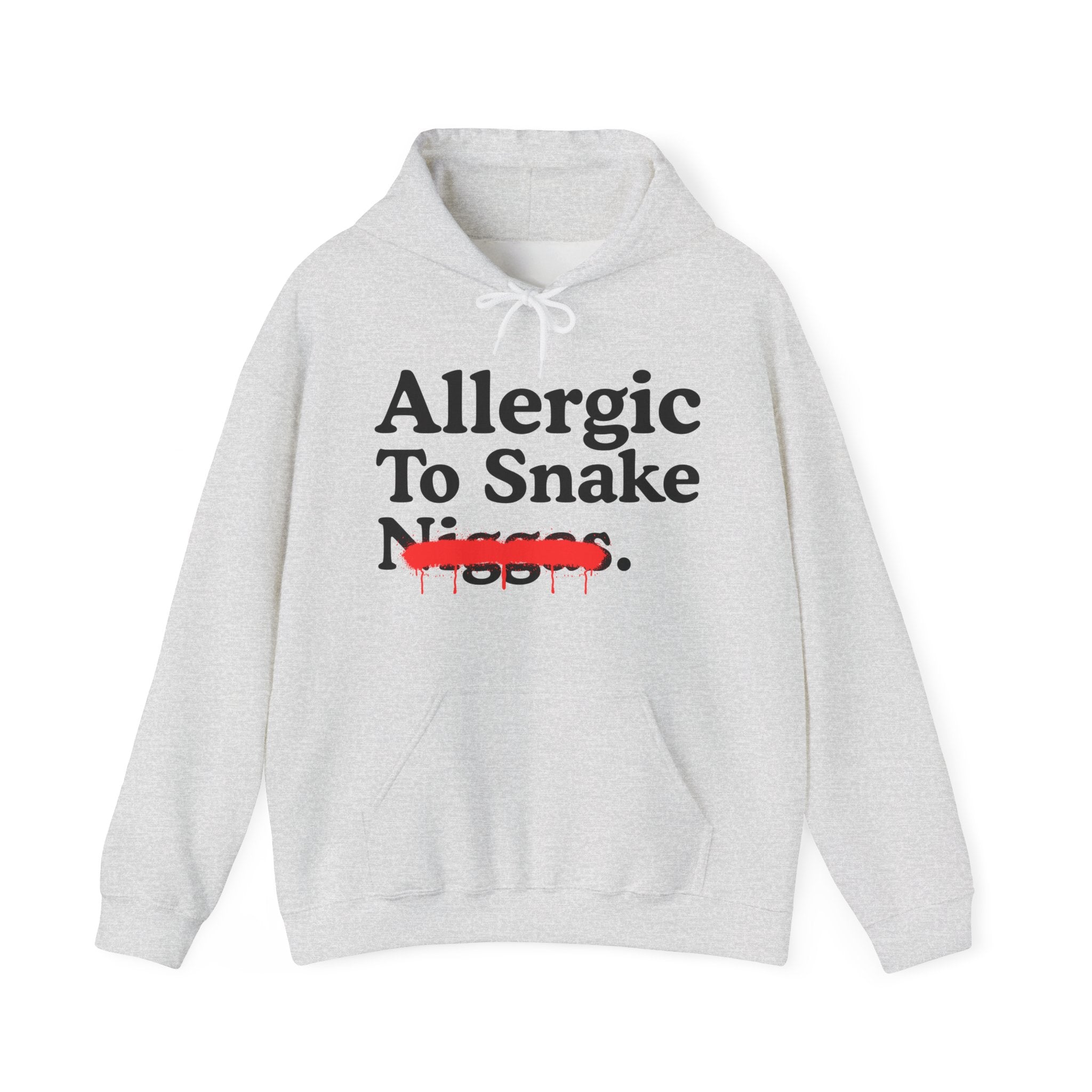 Allergic To Snake Niggas — Sarcastic Statement Hoodie