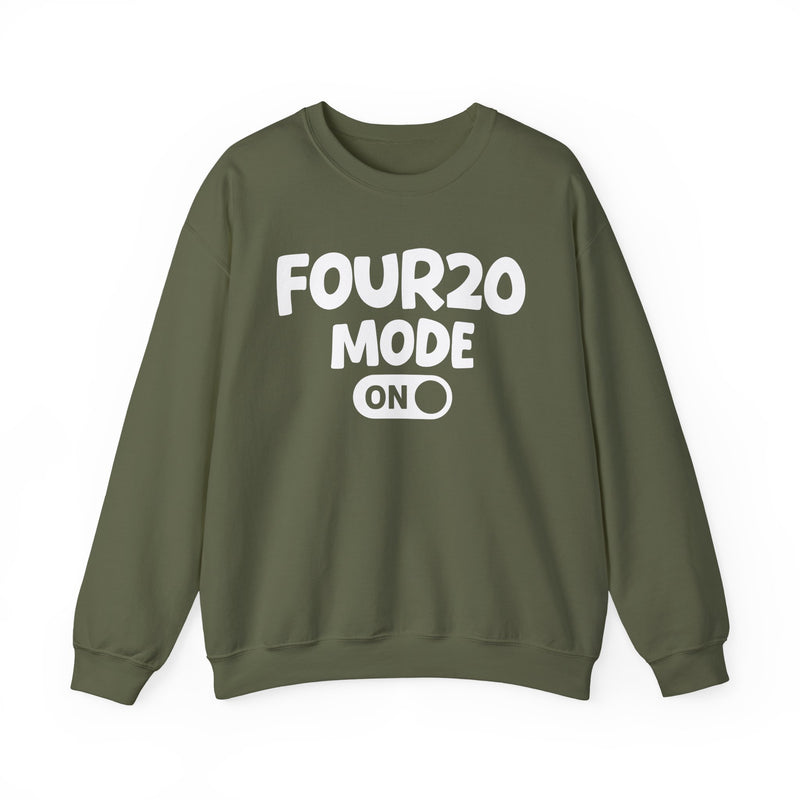 Four20 Mode On — Motivational Positive Graphic Sweatshirt