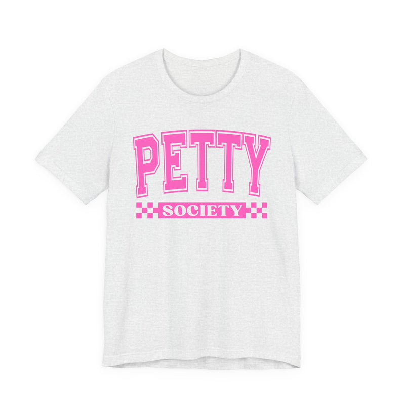 Petty Society — Pink Varsity Statement T-Shirt