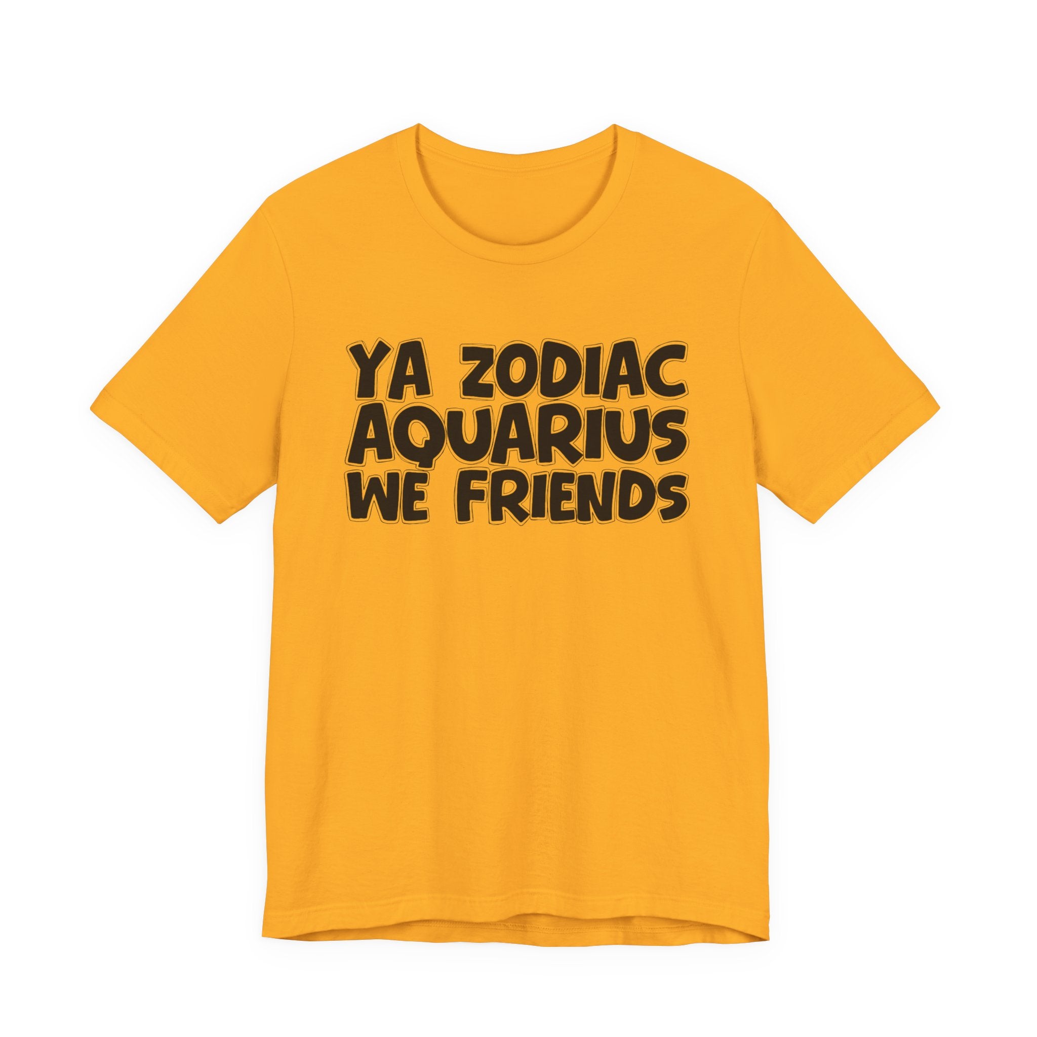 Ya Zodiac AQUARIUS We Friends - Fun Astrology Tee for AQUARIUS Sign
