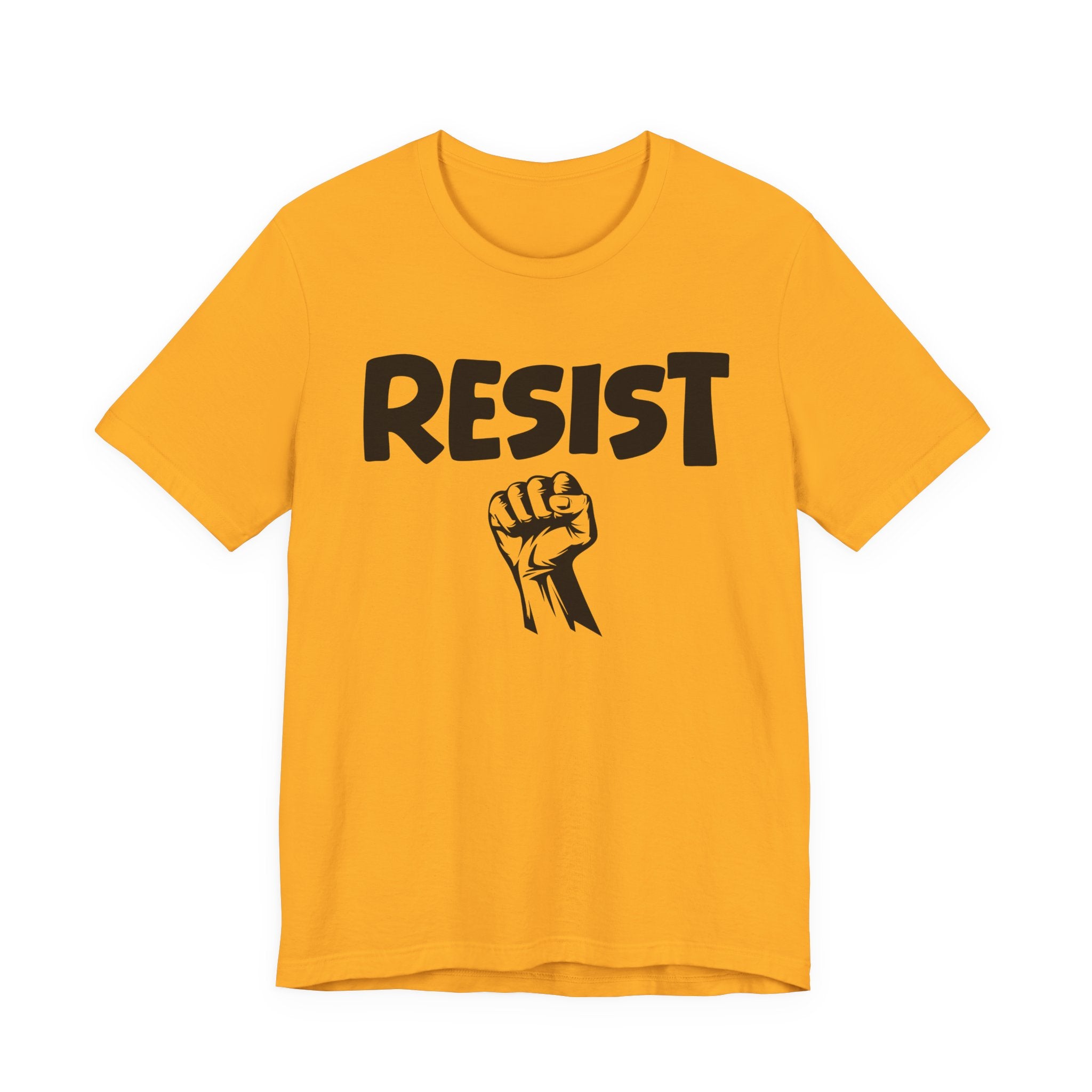 Resist - T-Shirt – Bold Protest Graphic Tee with Raised Fist