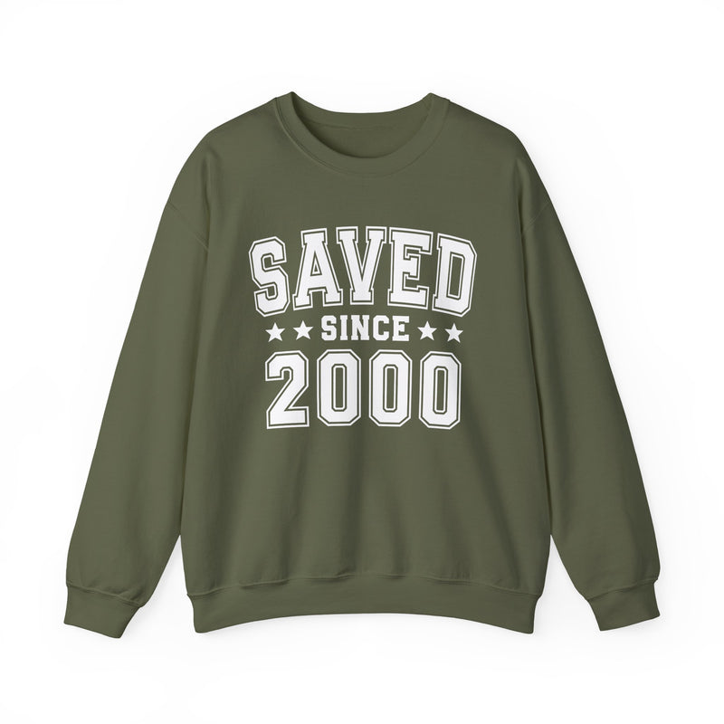 Saved Since (Personalized Date) —  Christian Milestone Sweatshirt