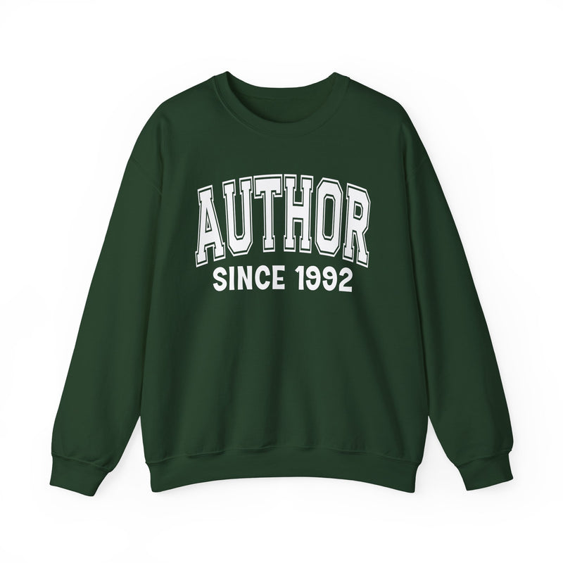 Author Personalization Sweatshirt — Add Your Special "Since Date"