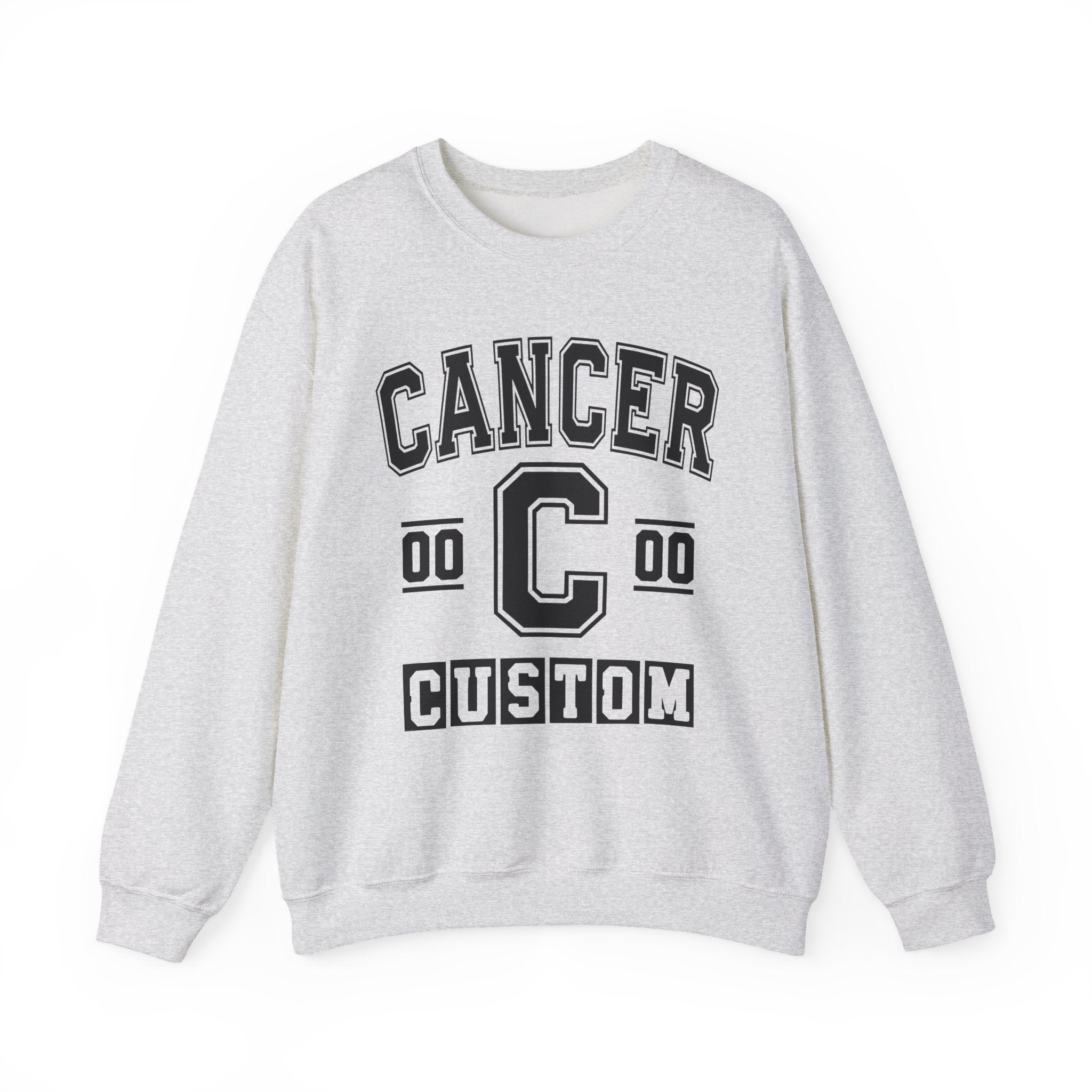 Custom Cancer Varsity Sweatshirt - Customize Birthday Day/Month/Year - Customize Gemini Season/Nation