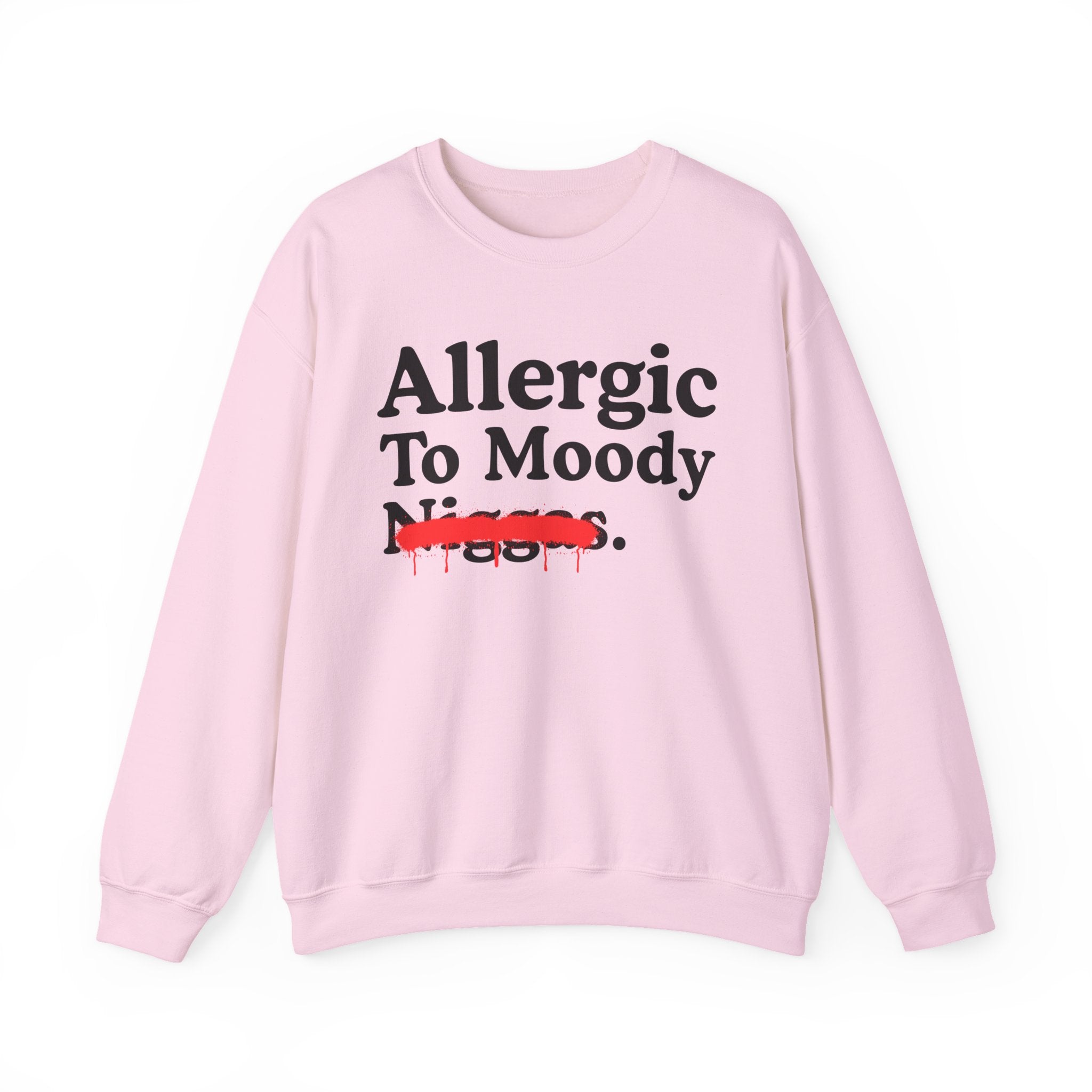 Allergic To Moody Niggas — Sarcastic Statement Sweatshirt