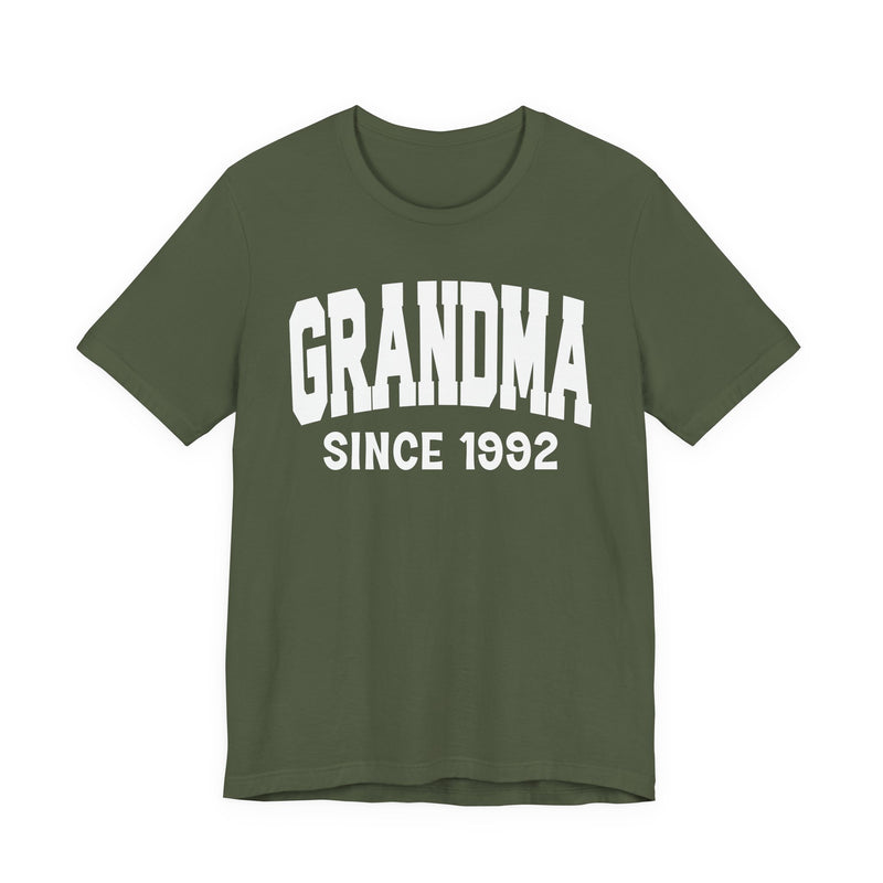 Grandma Personalization T-Shirt — Add Your Special "Since Date"
