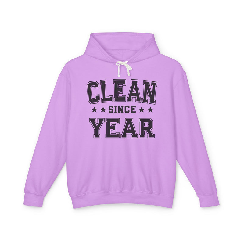 Clean Since (Personalized Date) — Abstinence Milestone Hoodie
