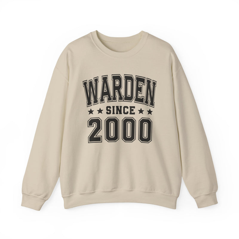 Warden Prisoner Since (Personalized Date) — Funny Marriage Milestone Sweatshirt