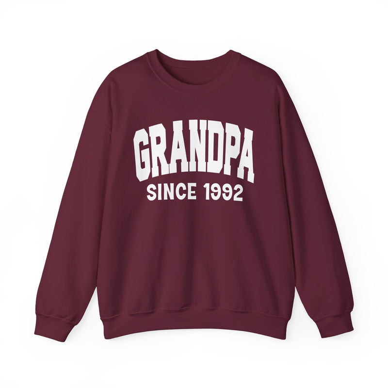 Grandpa Personalization Sweatshirt — Add Your Special "Since Date"